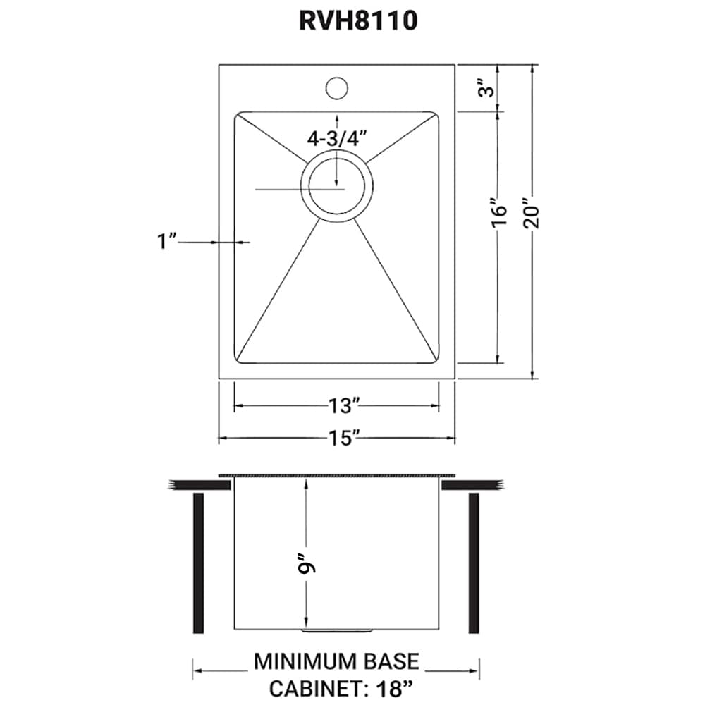 Ruvati RVH8110GG Bar-Prep-Sinks - View #9