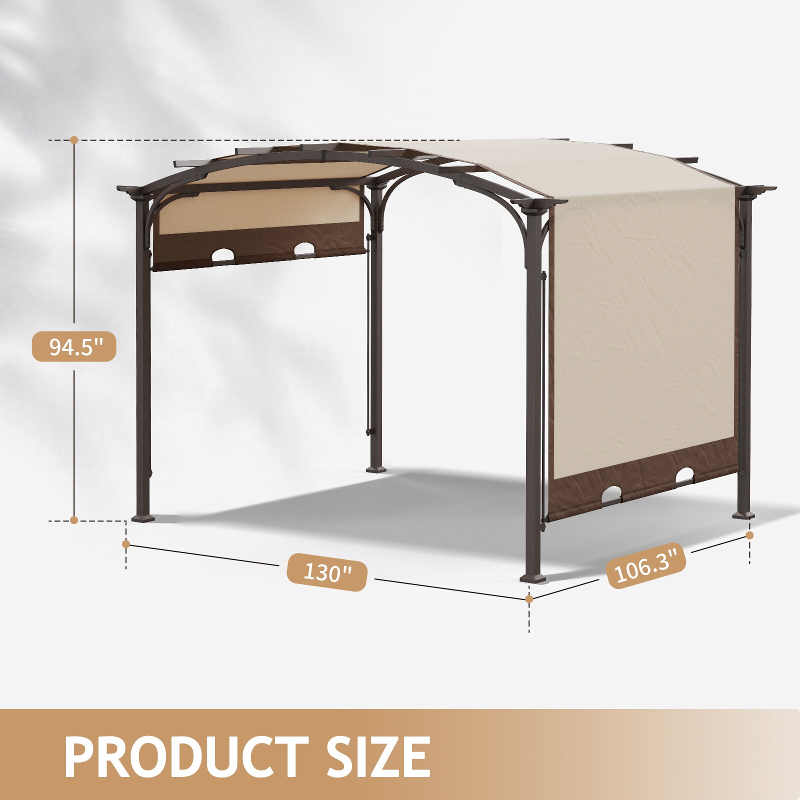 Winado LO1G57000653+654 Wood-Resin-Gazebos - View #2