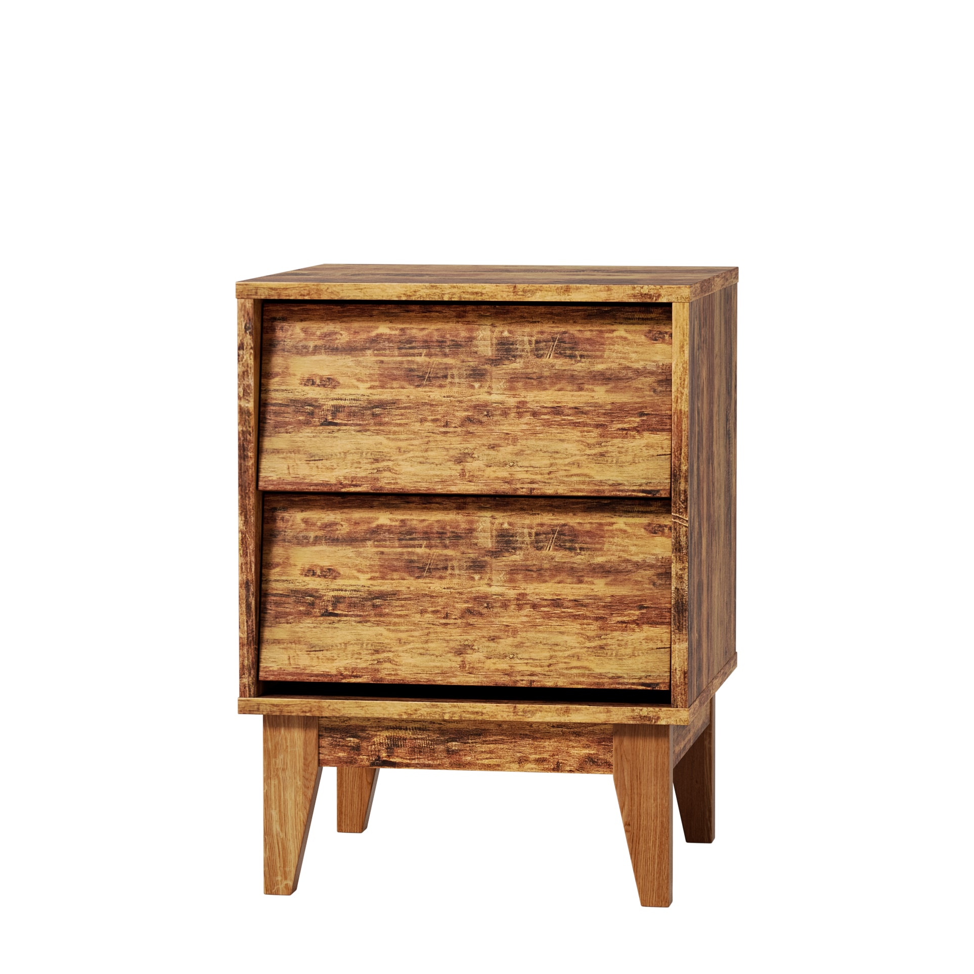 FurniFusion SF-R-NS-BN Brown Nightstand