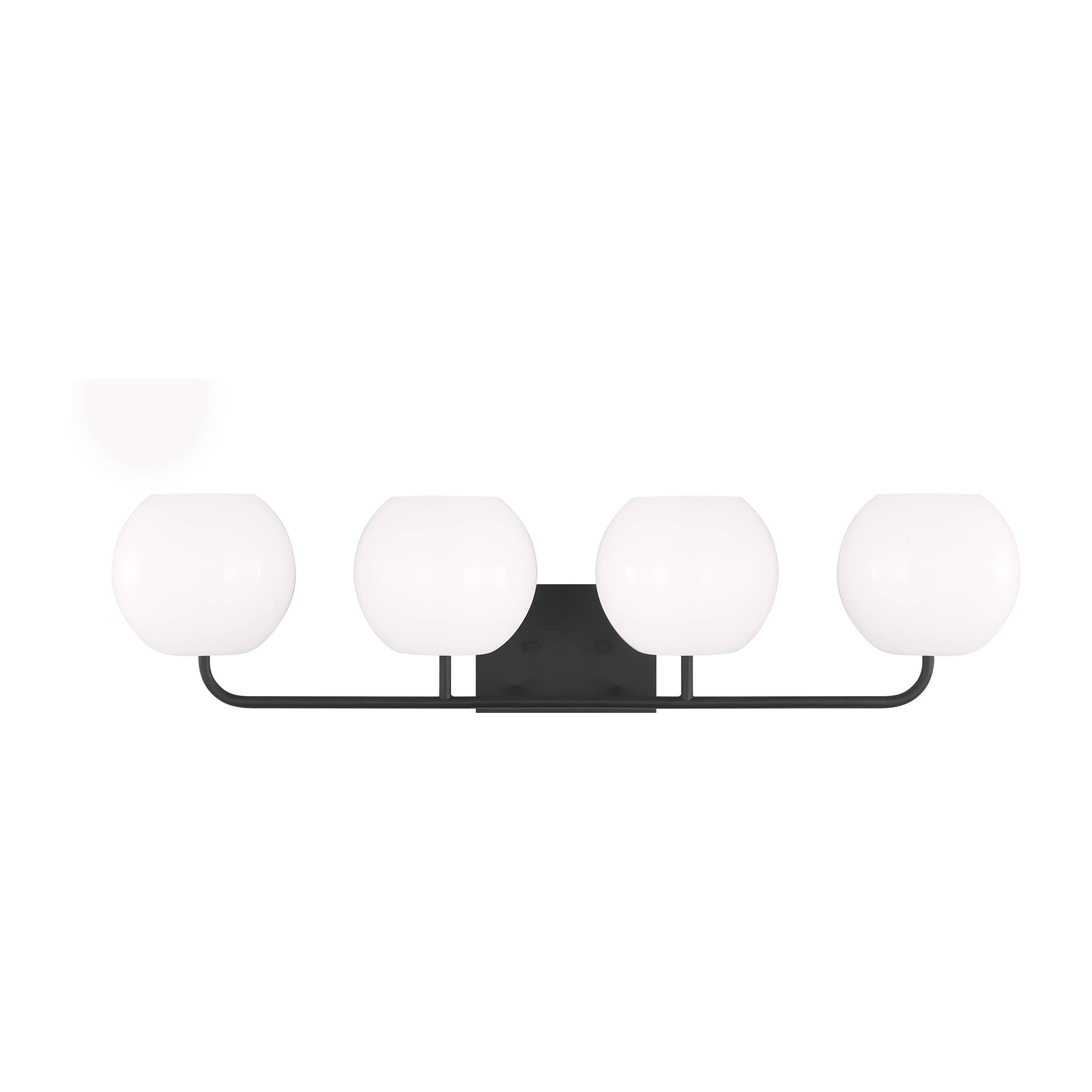 Generation Lighting GLV1014EN3/MBK Rory 34-in 4 -Light Black Modern/contemporary Vanity light