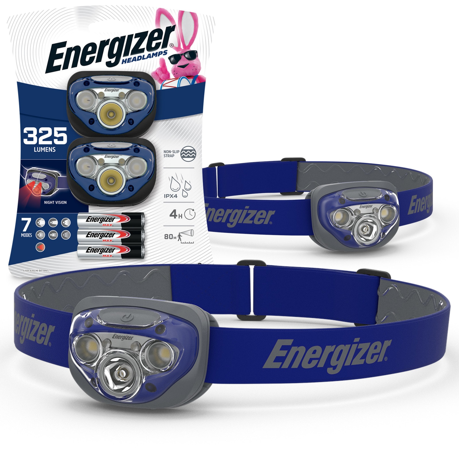 Energizer 325-Lumen LED Headlamp Battery Included 2 -Pack