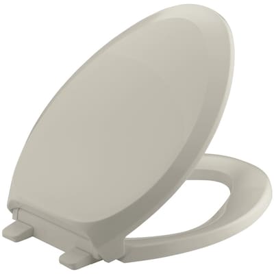 Kohler Quiet Close Grip Tight French Curve Sandbar Elongated Slow Toilet Seat In The Seats Department At Com - Kohler Toilet Seat Color Chart