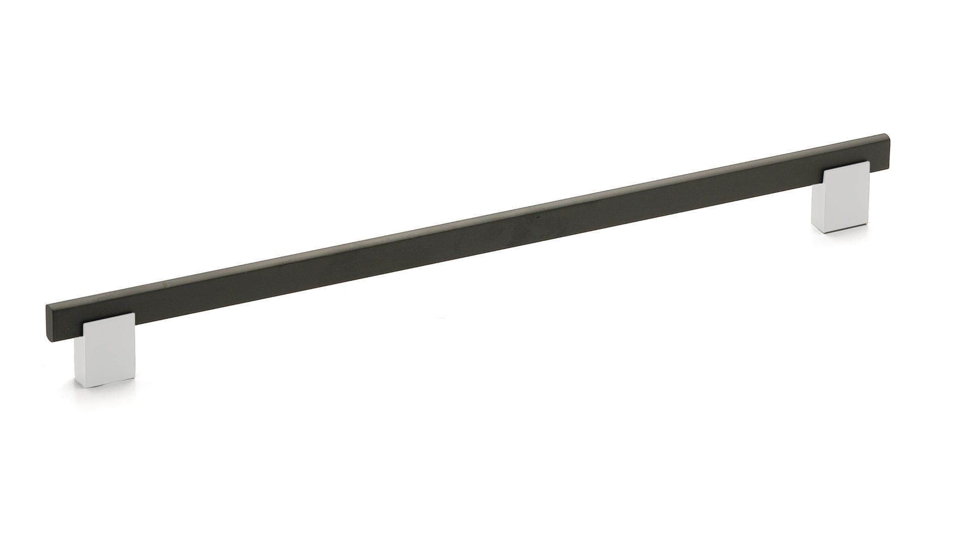 Richelieu BP905320140900 Madison 12-5/8-in , 320mm Center to Center Chrome and Matte Black Rectangular Handle