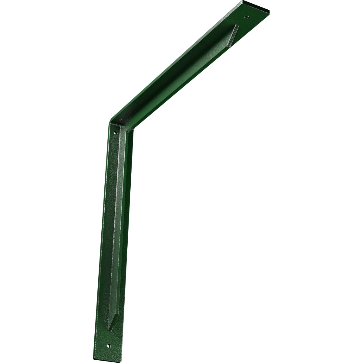 Ekena Millwork BKTM02X18X18STHDG Stockport 18-in x 2-in x 18-in Green Steel Countertop support bracket