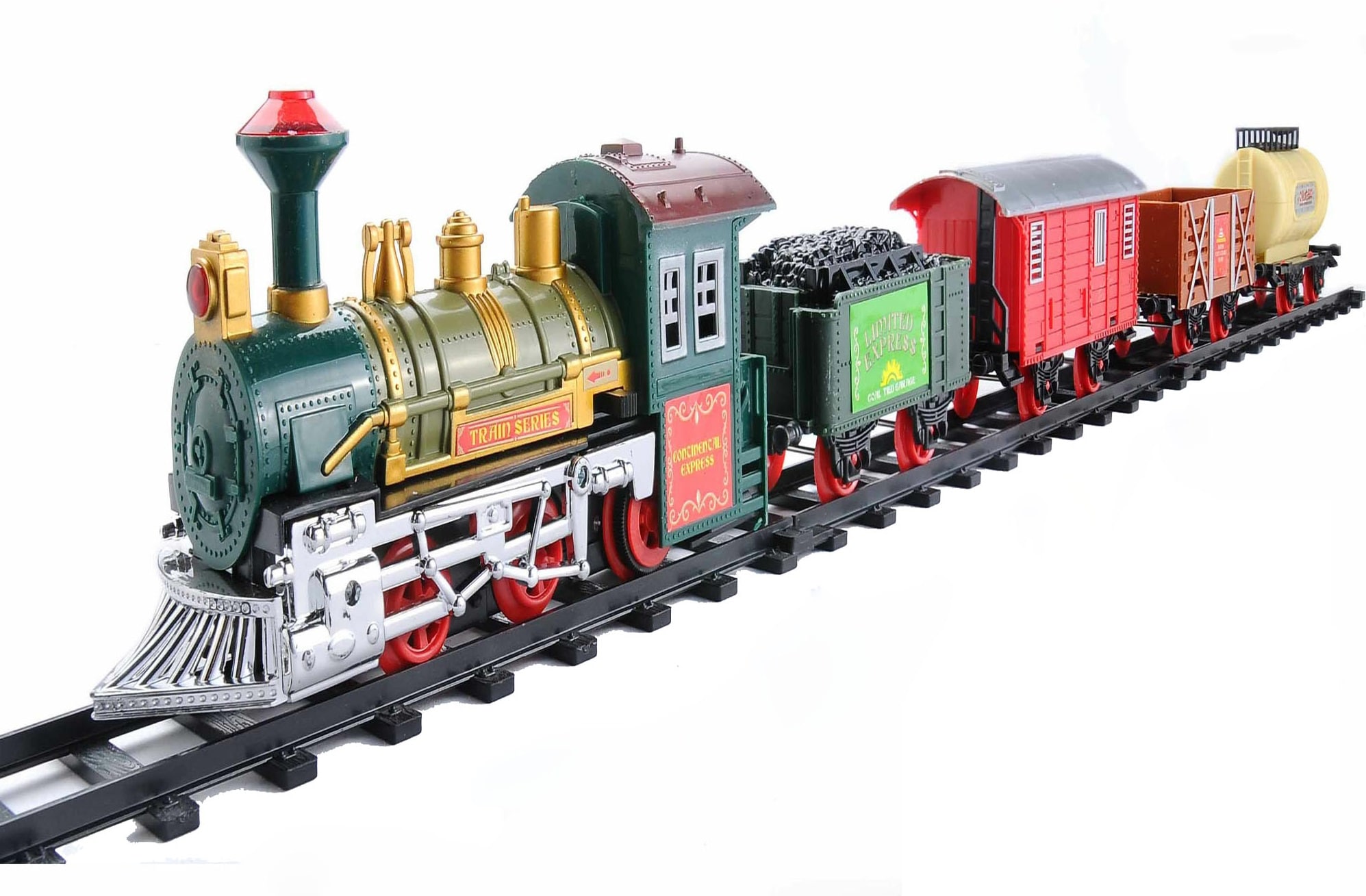 Northlight 3.75-in Lighted Animatronic Train Battery-operated Christmas ...