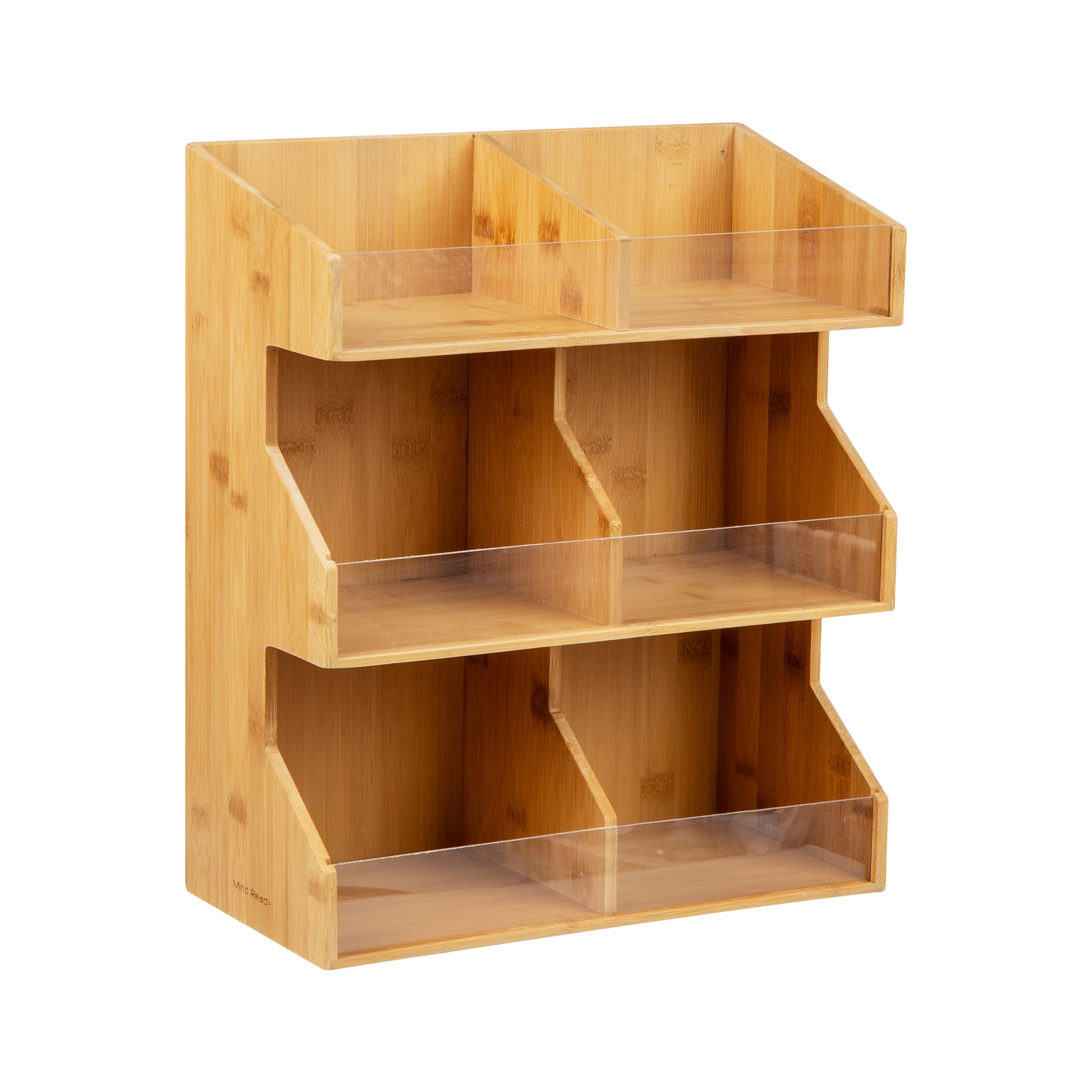 Mind Reader Mind Reader Coffee Pod Condiment Station, Countertop Organizer, Kitchen, Rayon from Bamboo, 13"L x 6.25"W x 15.25"H, Brown