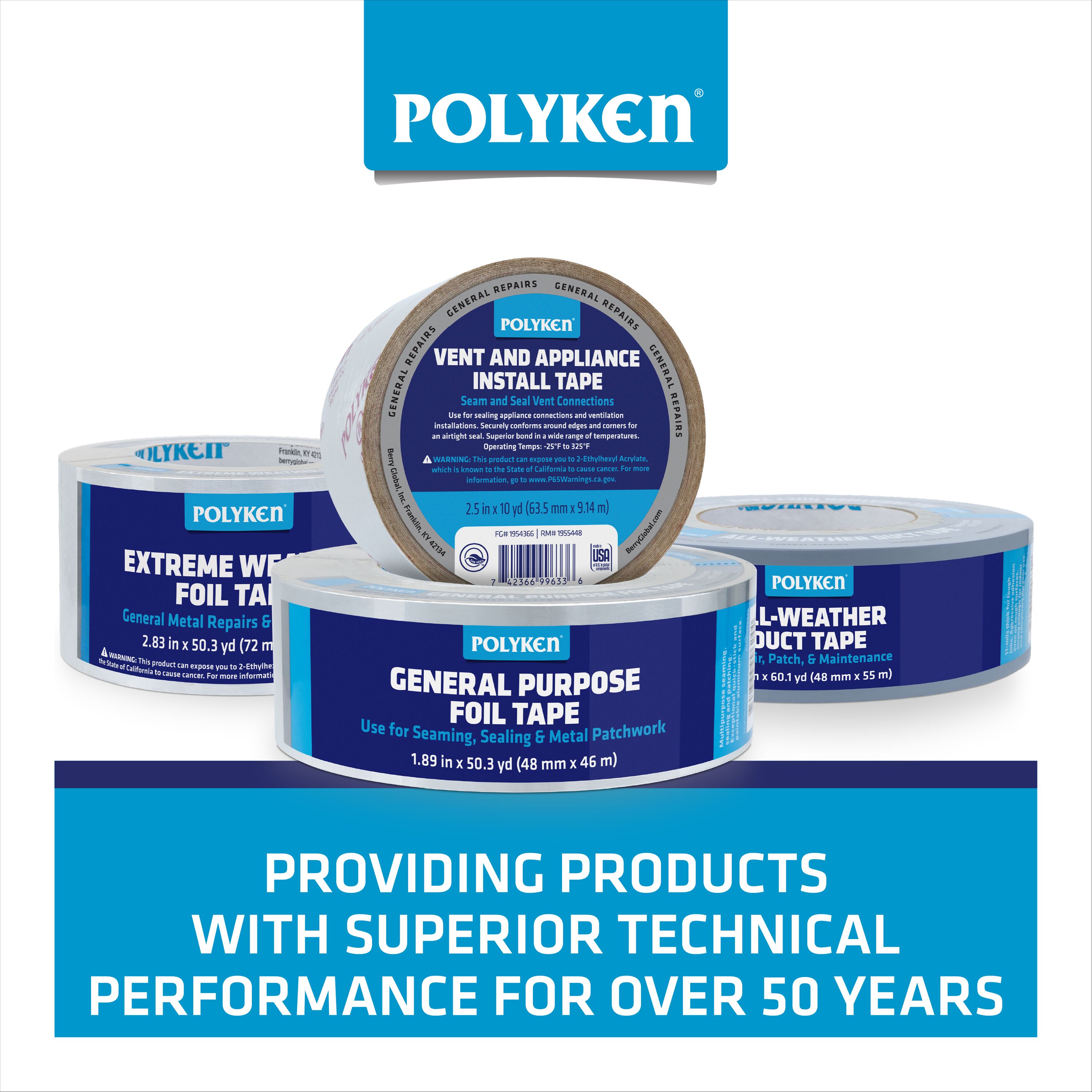 POLYKEN 1954680 Hvac-Tape - View #9