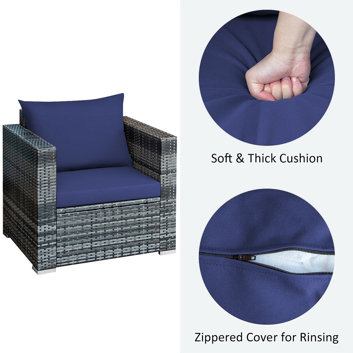 Forclover HYFE-66530NY Patio-Conversation-Sets - View #3