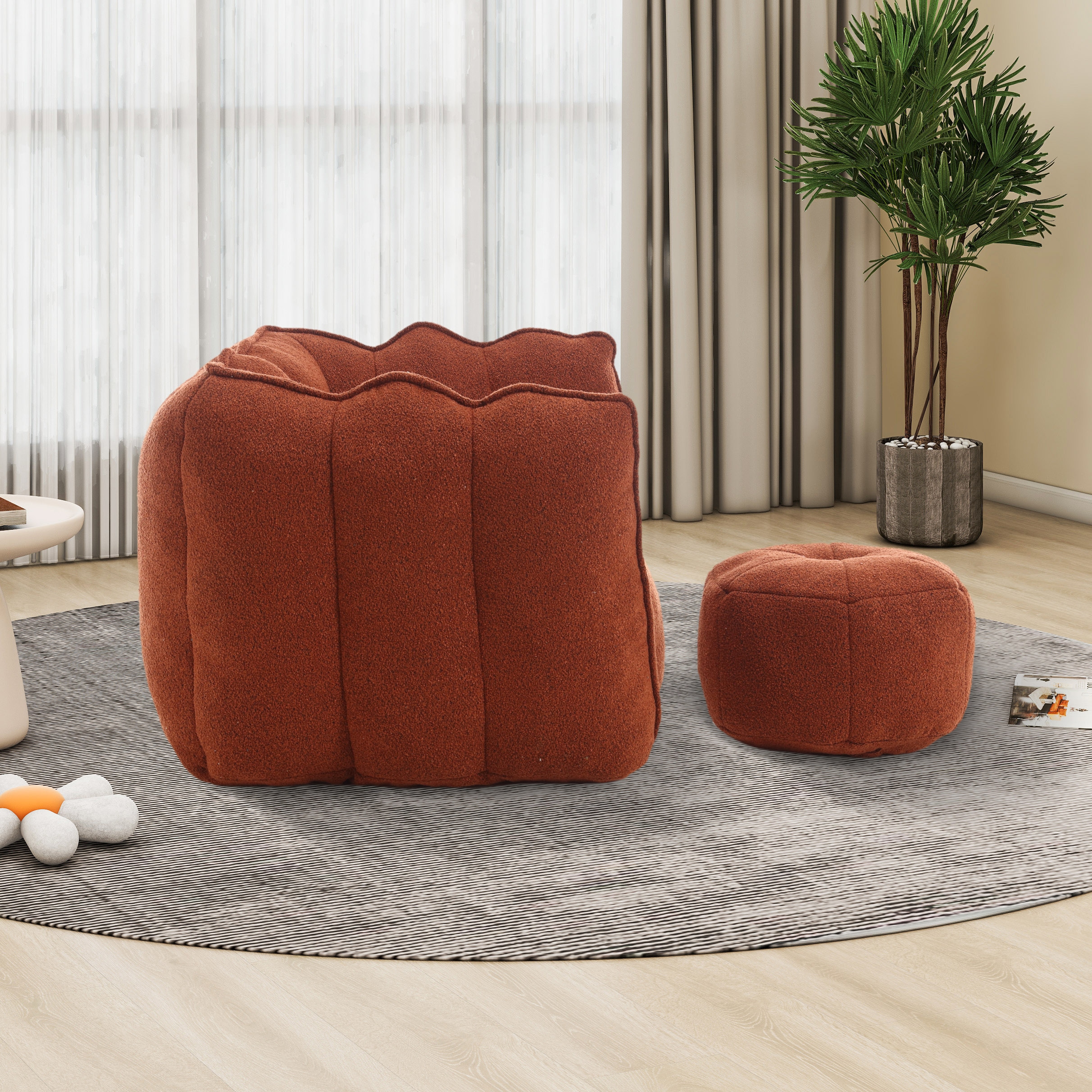 Hrinhom HC-W2002-RED Bean-Bag-Chairs - View #3