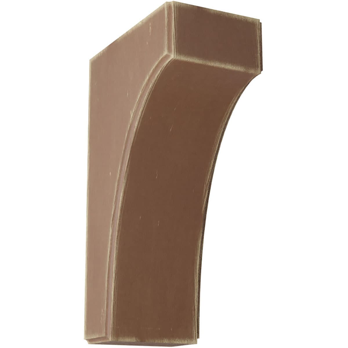 Ekena Millwork BKTWD04X06X10CVBR Clarksville 3-1/2-in x 6-in x 10-in Rubberwood Wood Standard Bracket
