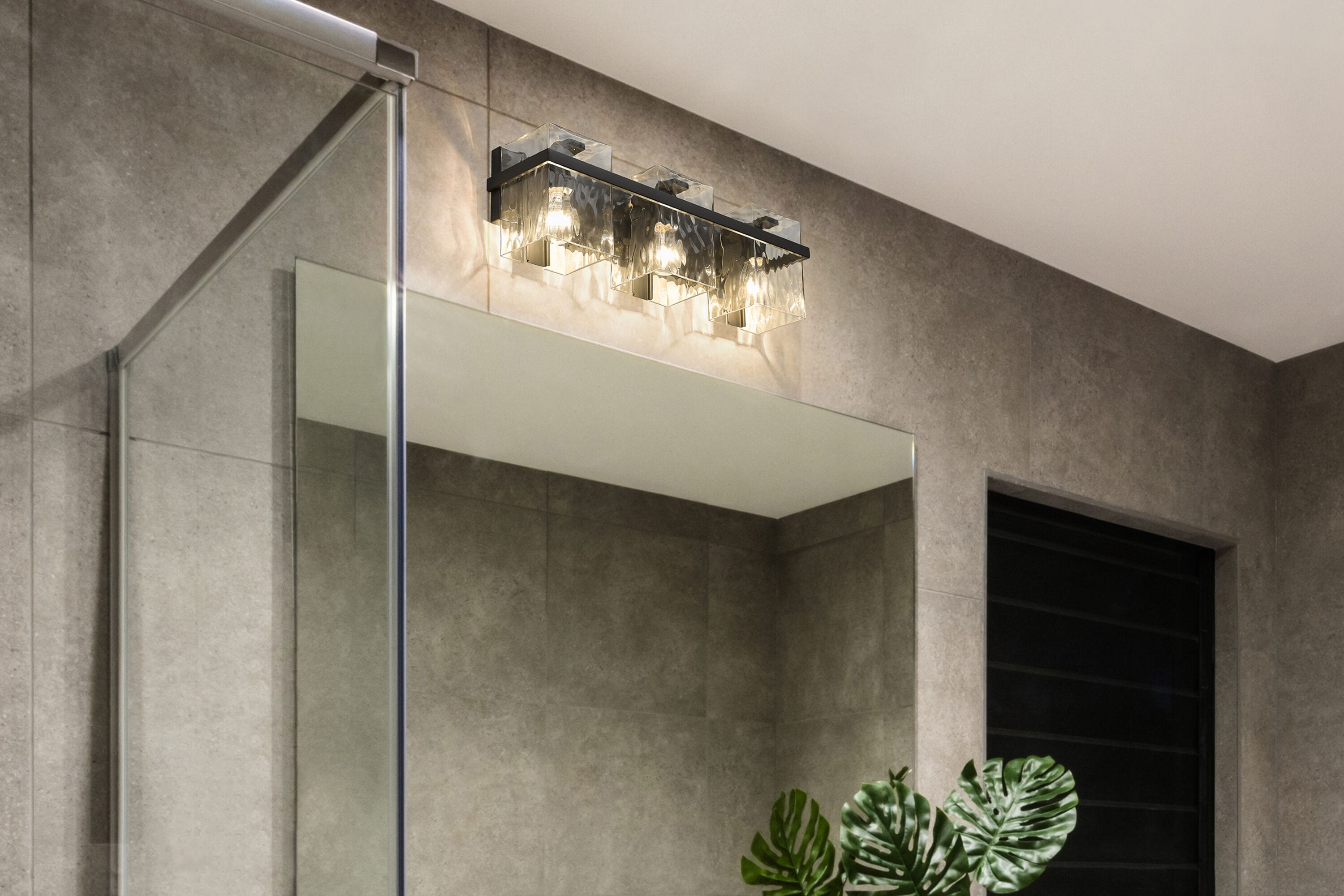Z-Lite 1938-3V-MB Bennington 22.25-in 3 -Light Matte Black Farmhouse Vanity light