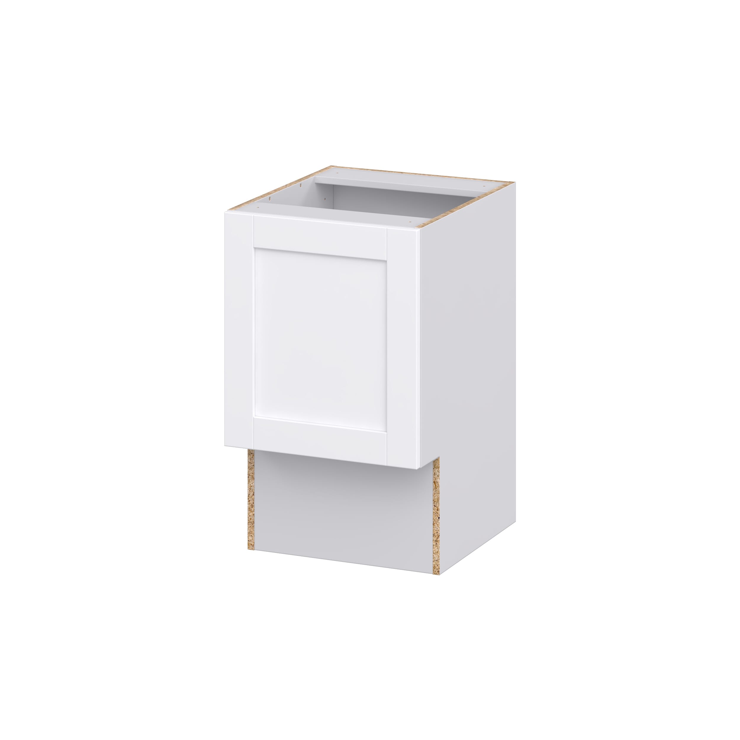 Hugo&Borg DSV18ADA(L/R)-RM Rosemont 18-in W x 34.5-in H x 21-in D Glacier White Base Fully assembled Cabinet (Recessed Panel Shaker)