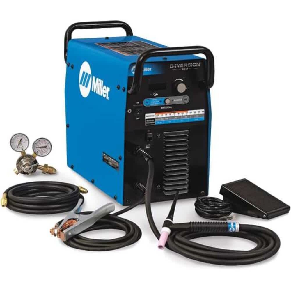 Miller Electric TIG Welder Diversion 180 Series 110/115/120V AC 208V AC 220/230/240V AC 180 Max. Output Amps #907627