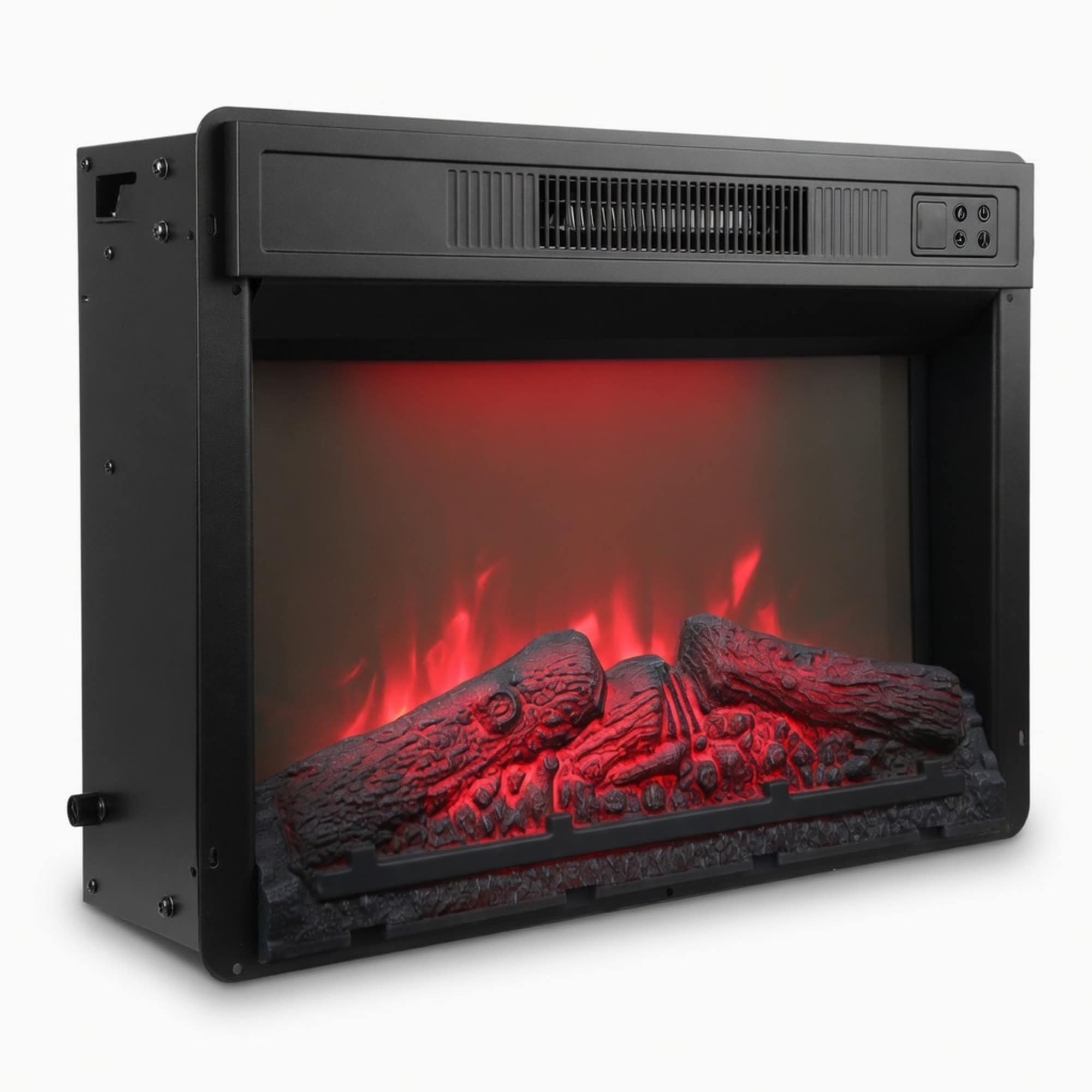 EdenDirect 23-in W x 6-in H Black Electric Fireplace Insert