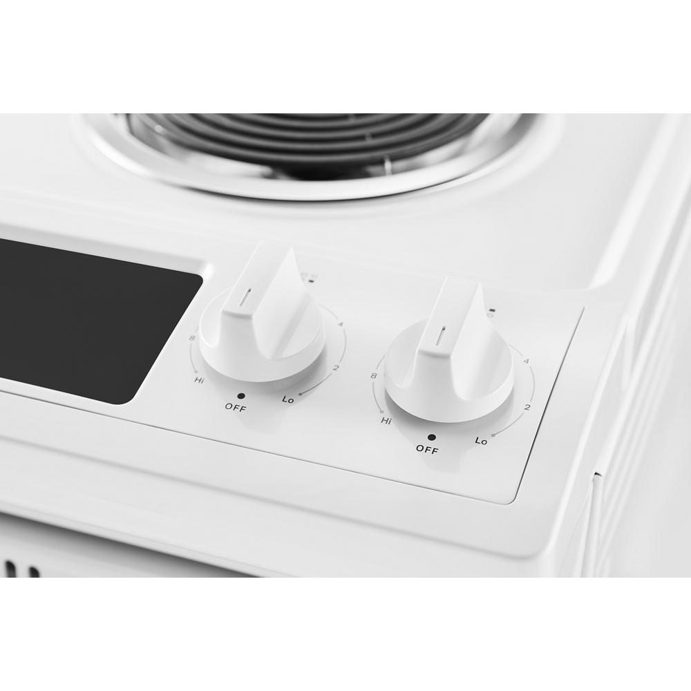 Whirlpool 30 in. 4-Burner Electric Coil Cooktop with Simmer & Power Burner  - White