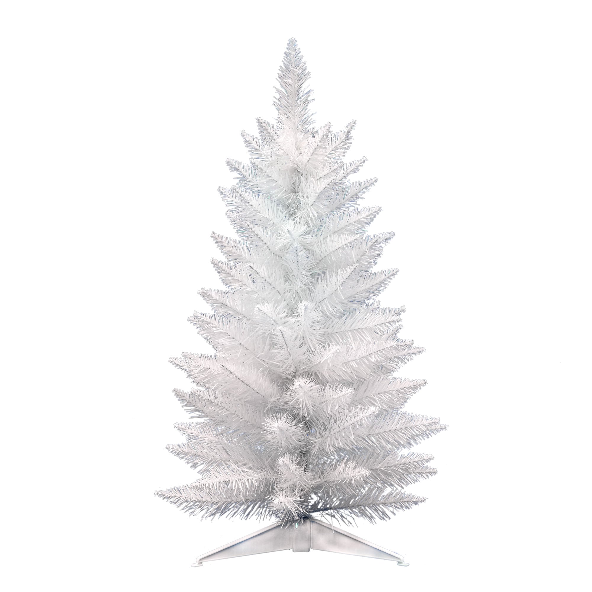 Vickerman A104030 2.5-ft Spruce Pencil White Artificial Christmas Tree