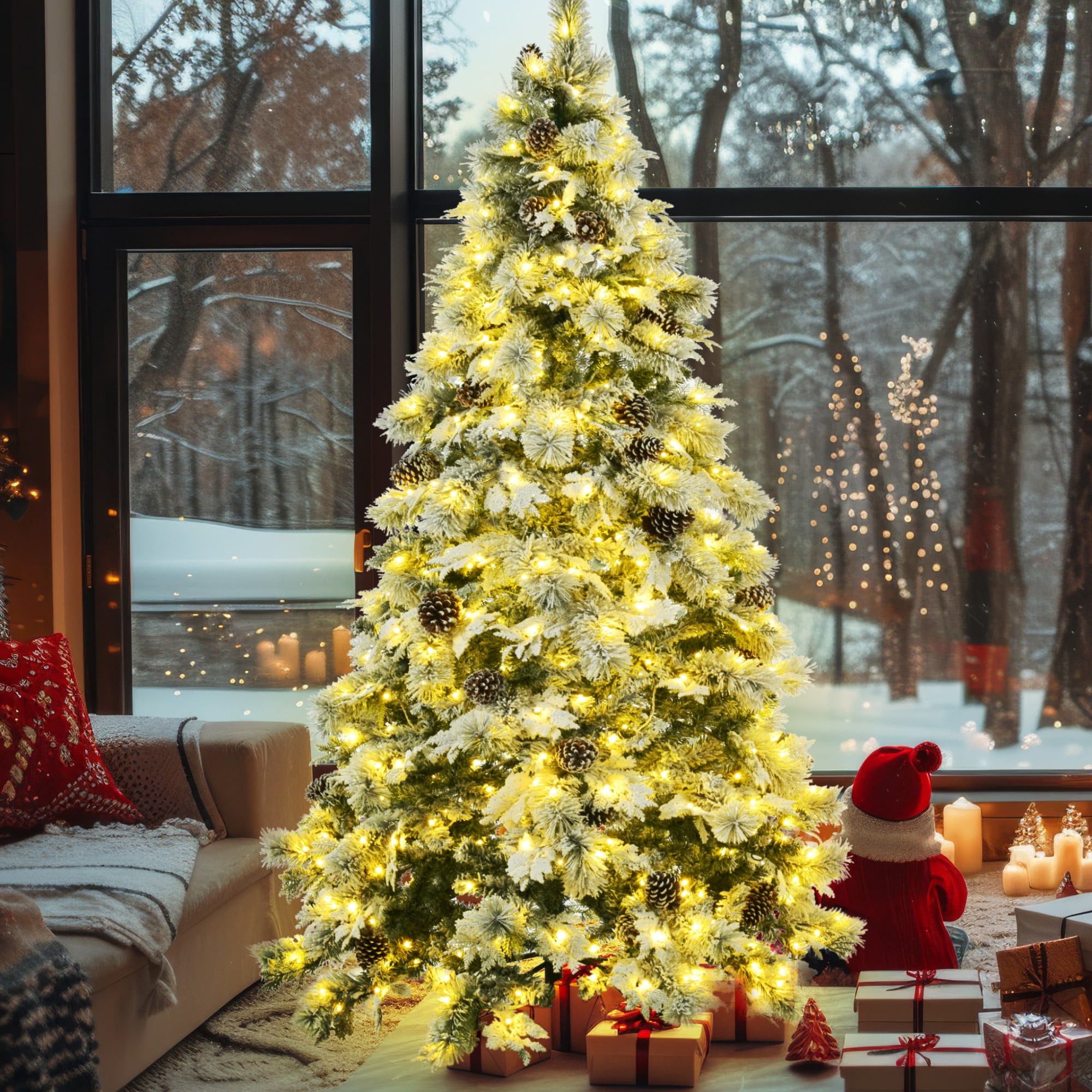 AAZJ NBC-CM64204CL Artificial-Christmas-Trees - View #2
