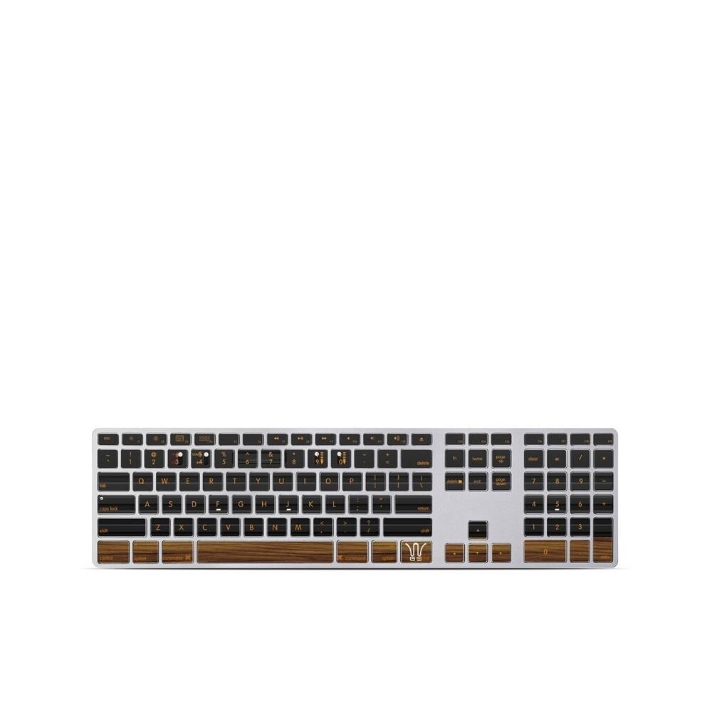 DecalGirl DCGRL550567  AKNK-WGS Apple Keyboard with Numeric Keypad Skin- Wooden Gaming System