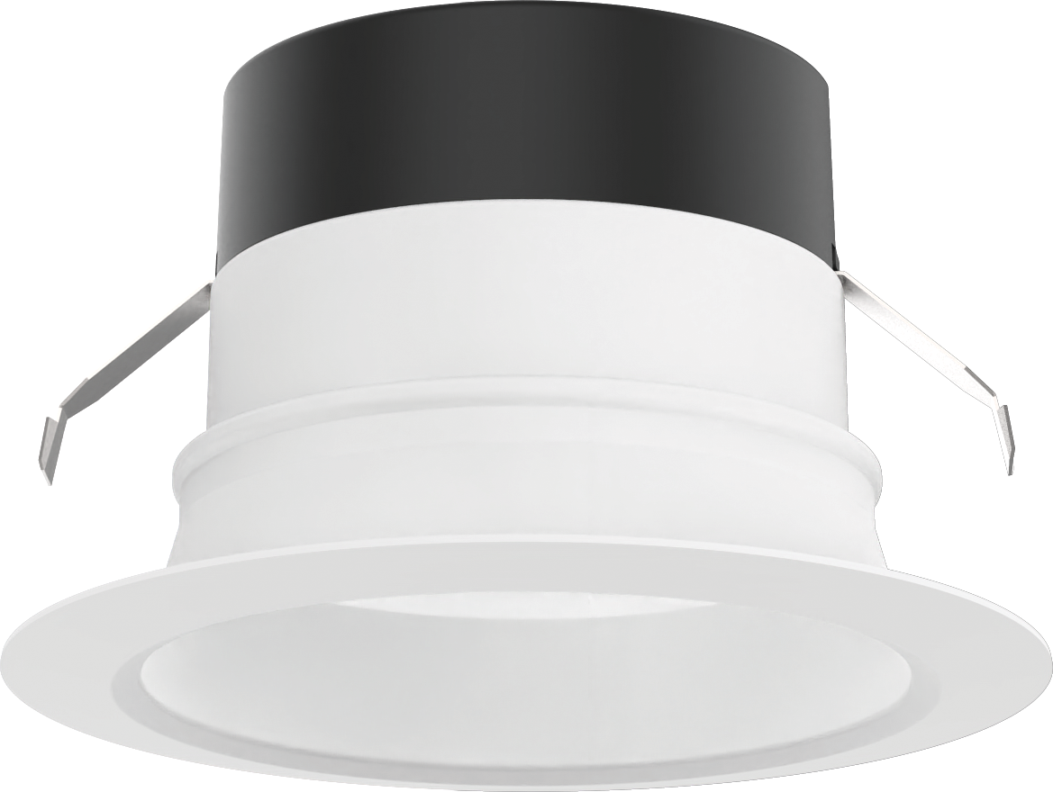 Juno 4SEMW SWW5 90CRI M6 Contractor Select 4SEMW Matte 4-in 700 -Lumens Switchable Round Dimmable LED Wet rated Recessed Downlight
