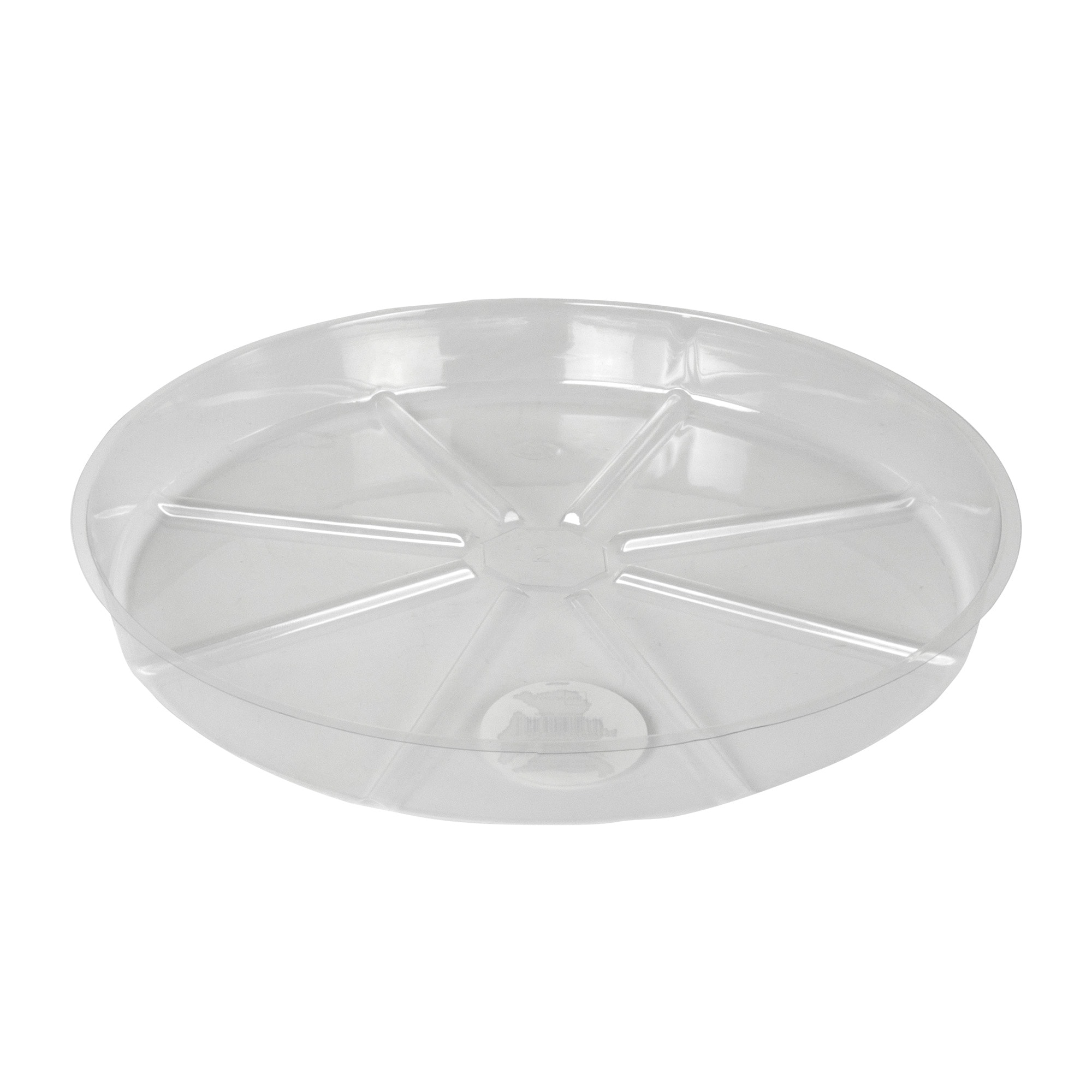 Gardener's Blue Ribbon TS12 12-Inches Clear Plastic Plant Saucer