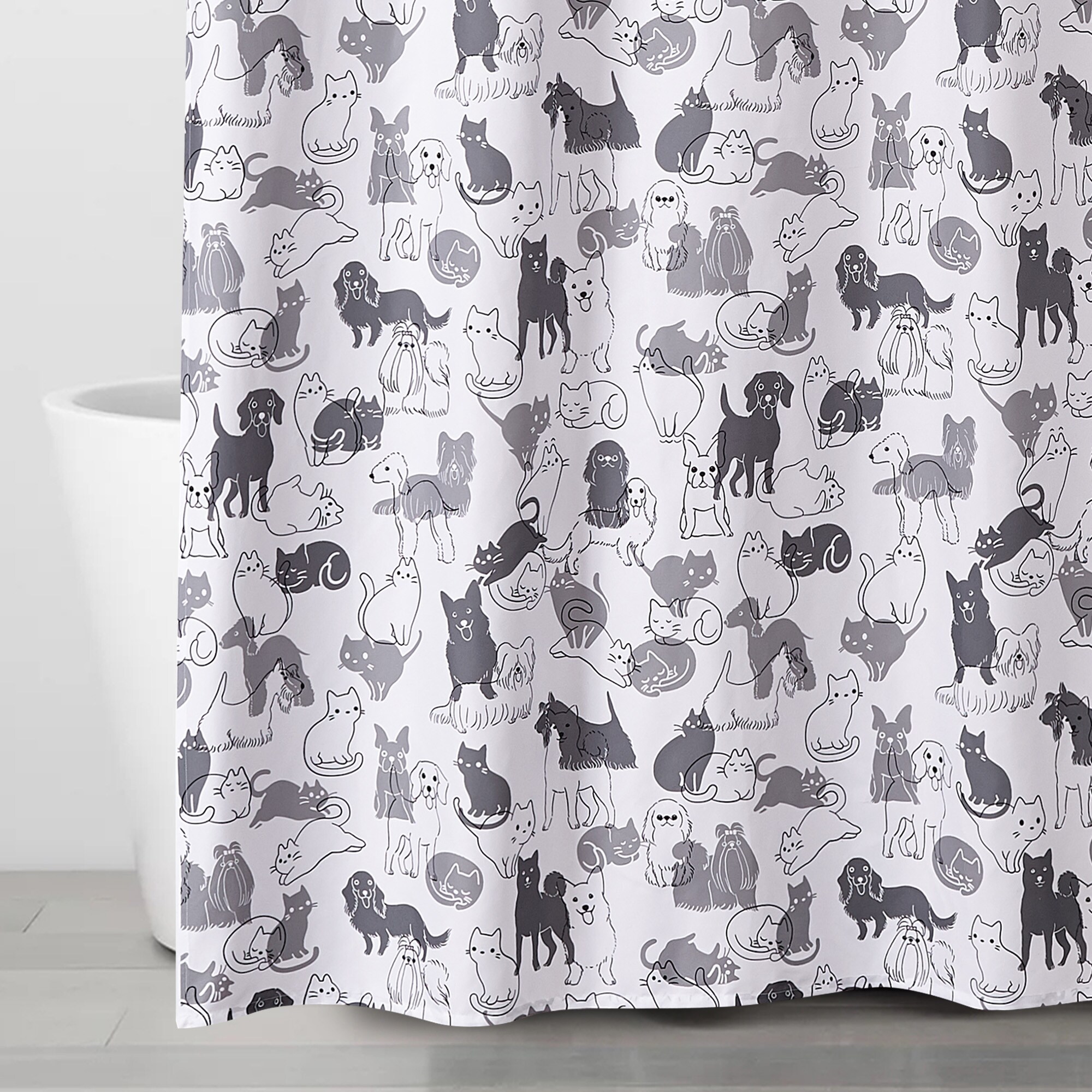 Style Quarters A-QRGW-SC Shower-Curtains-Liners - View #4