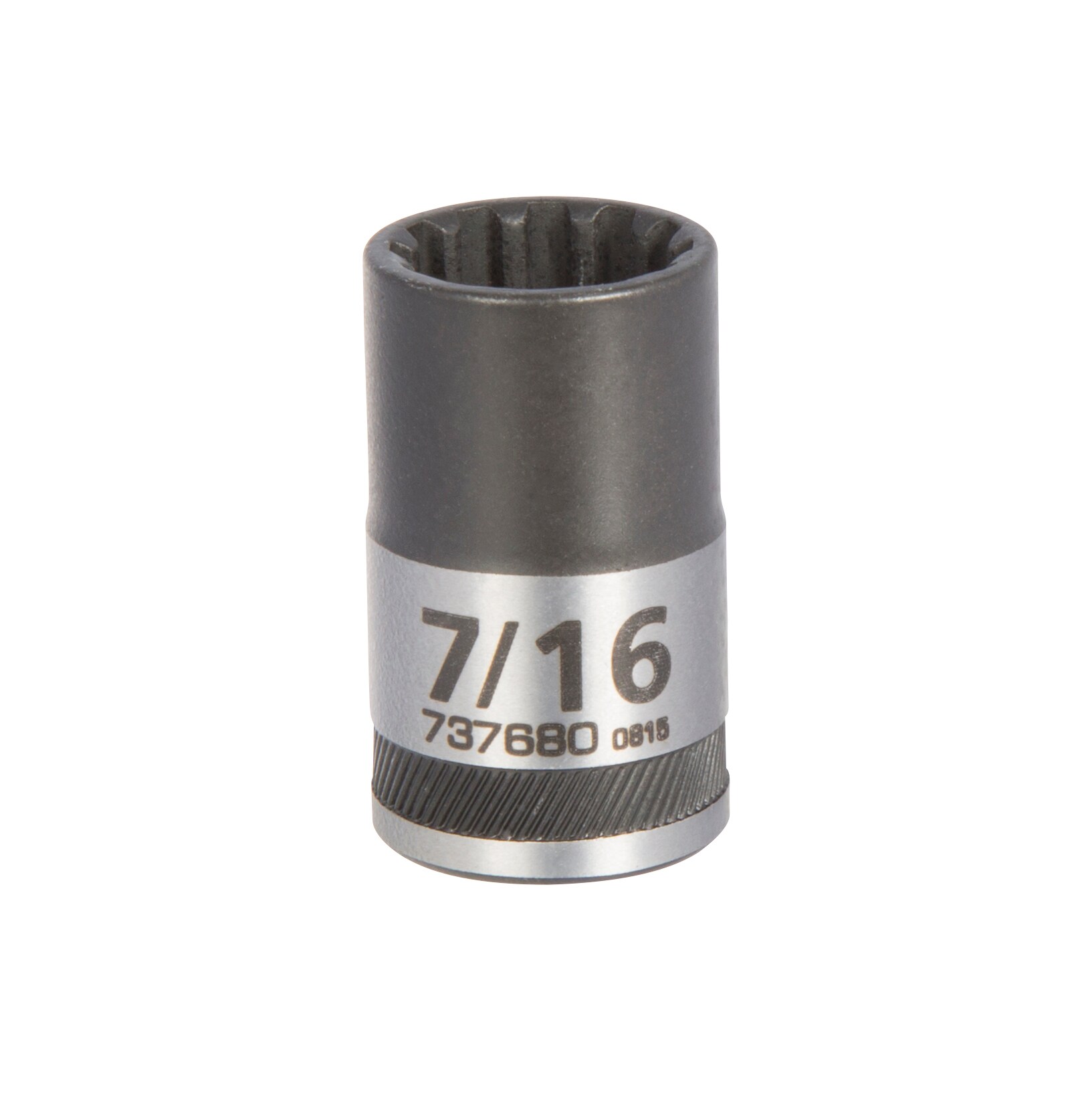 Kobalt 87282 Universal Standard (SAE) 3/8-in Drive Spline 7/16-in Shallow Socket