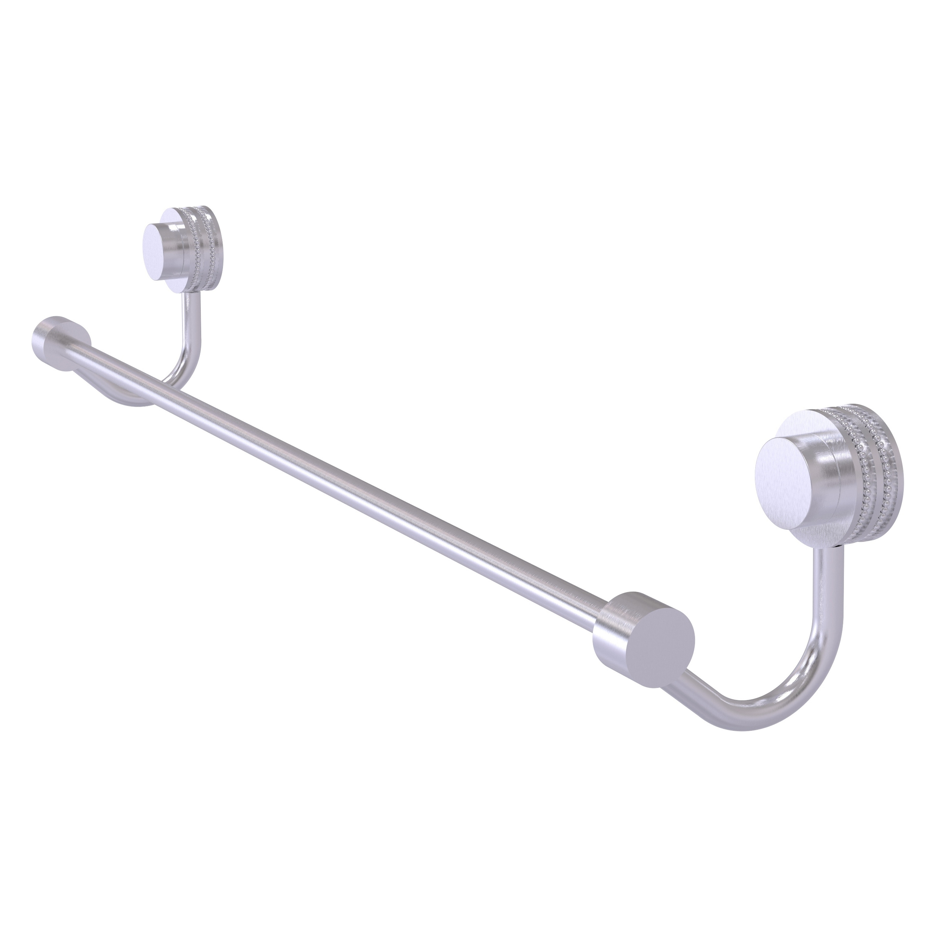 Allied Brass 421D/24-SCH Venus 24-in Satin Chrome Wall mount Single Towel Bar