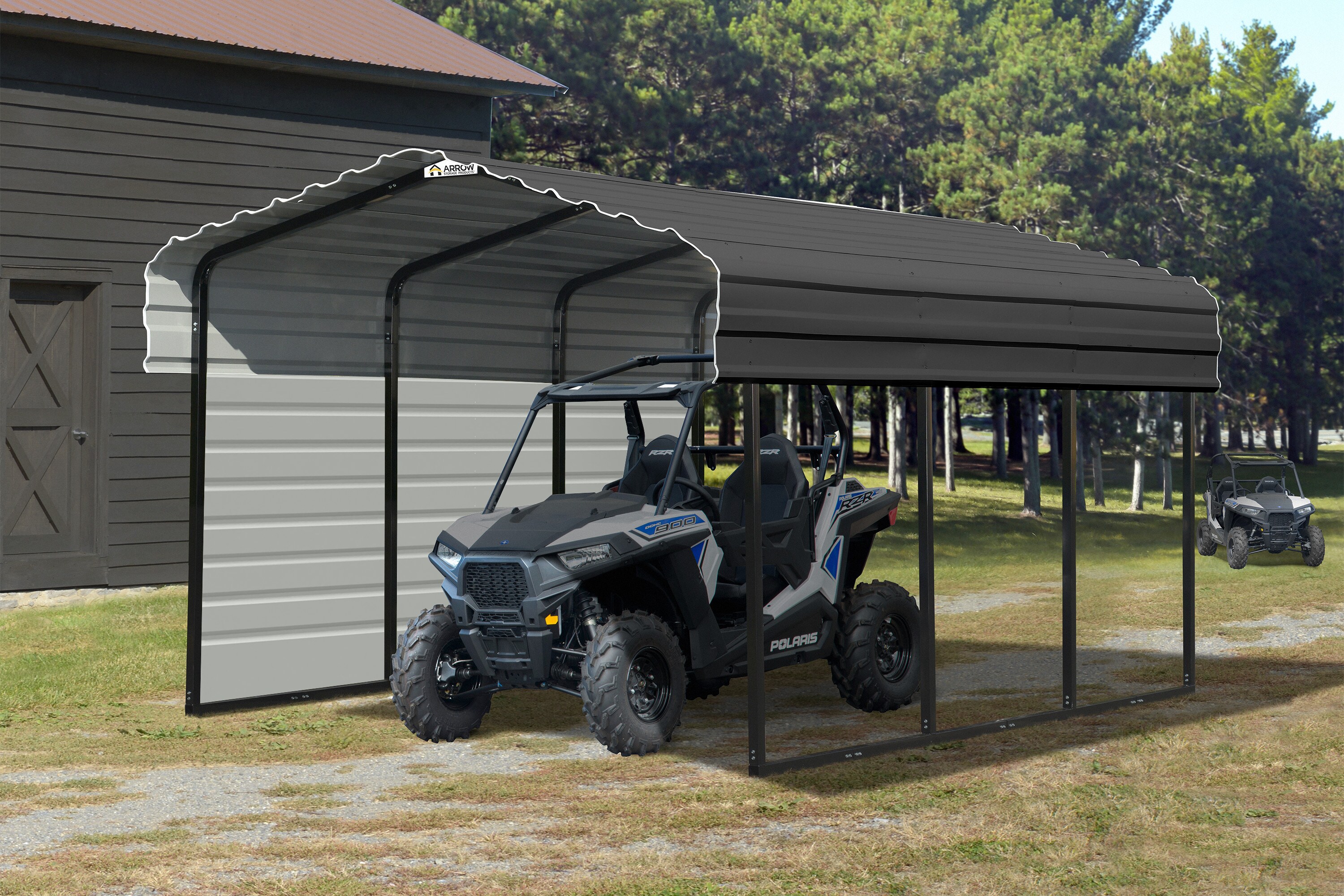 Arrow CPHC101507ECL1 Carport-Covers - View #13