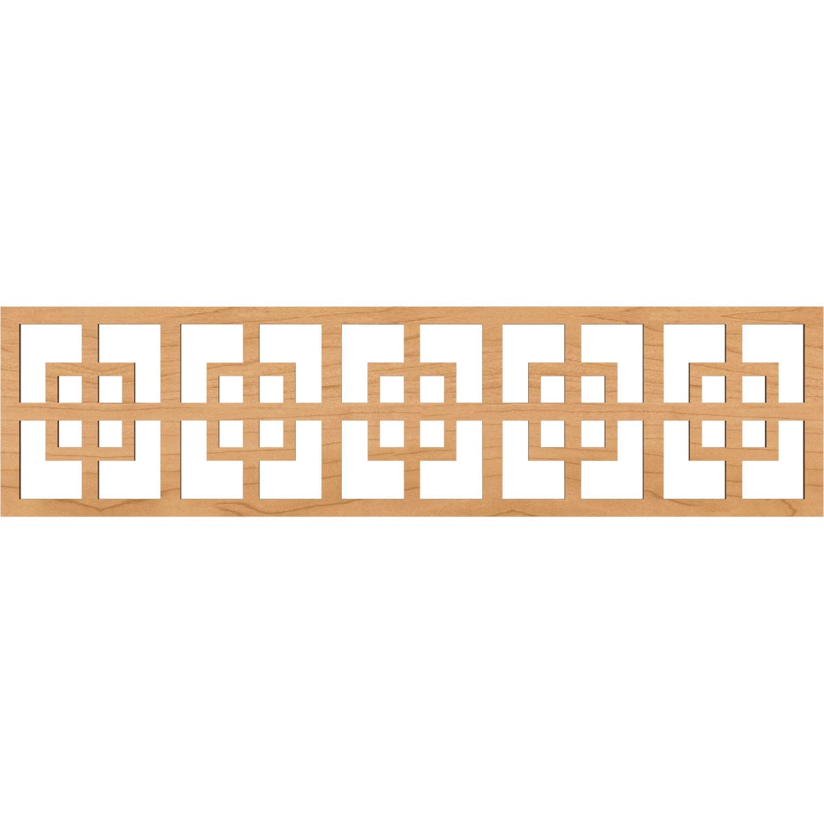 Ekena Millwork MLDA12X47CMBMA Cambridge Fretwork Flat Trim 13-in x 3.92-ft Maple Brown Unfinished 2156984 Pierced Wall Panel Moulding