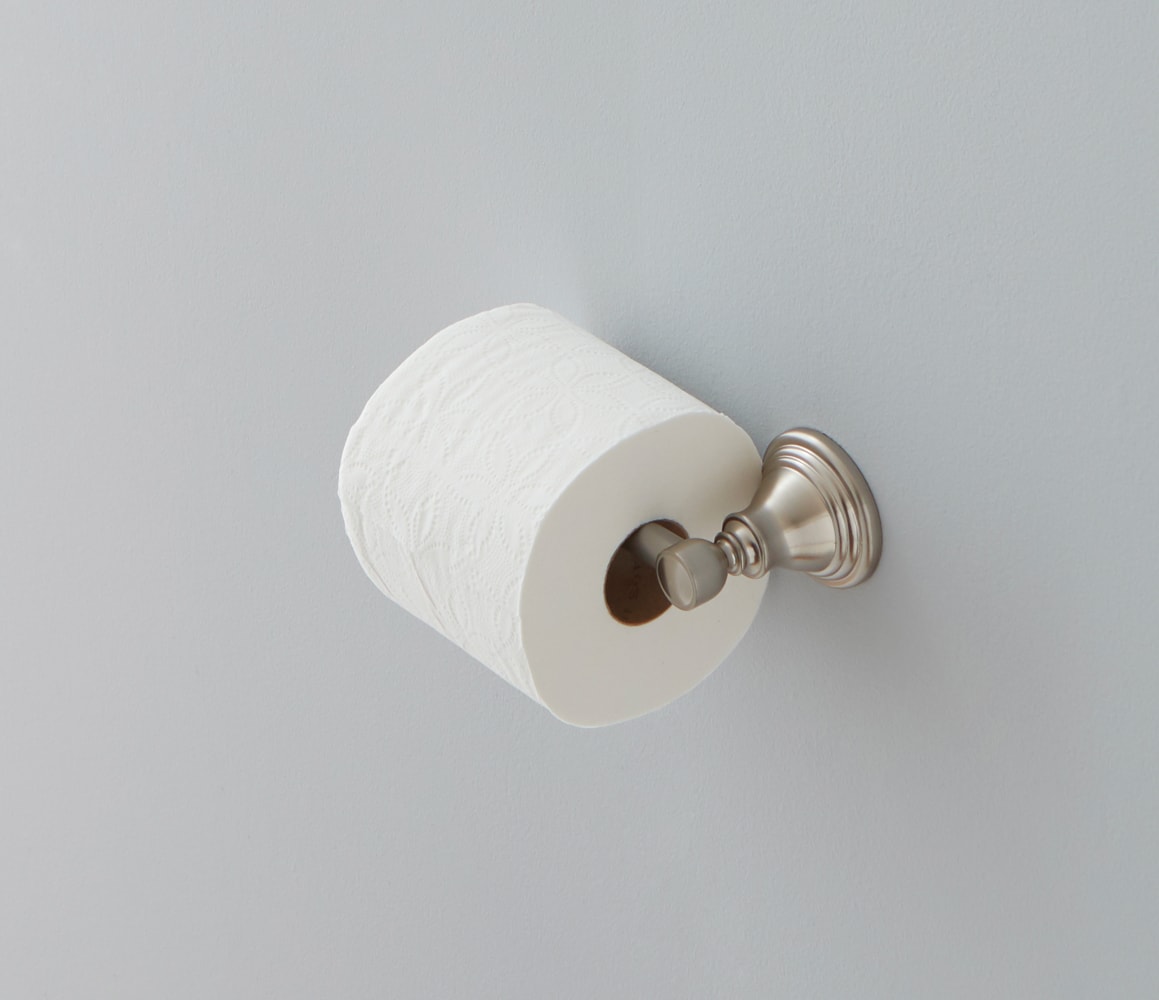COLIBROX Recessed Toilet Paper Holder - Brushed Nickel