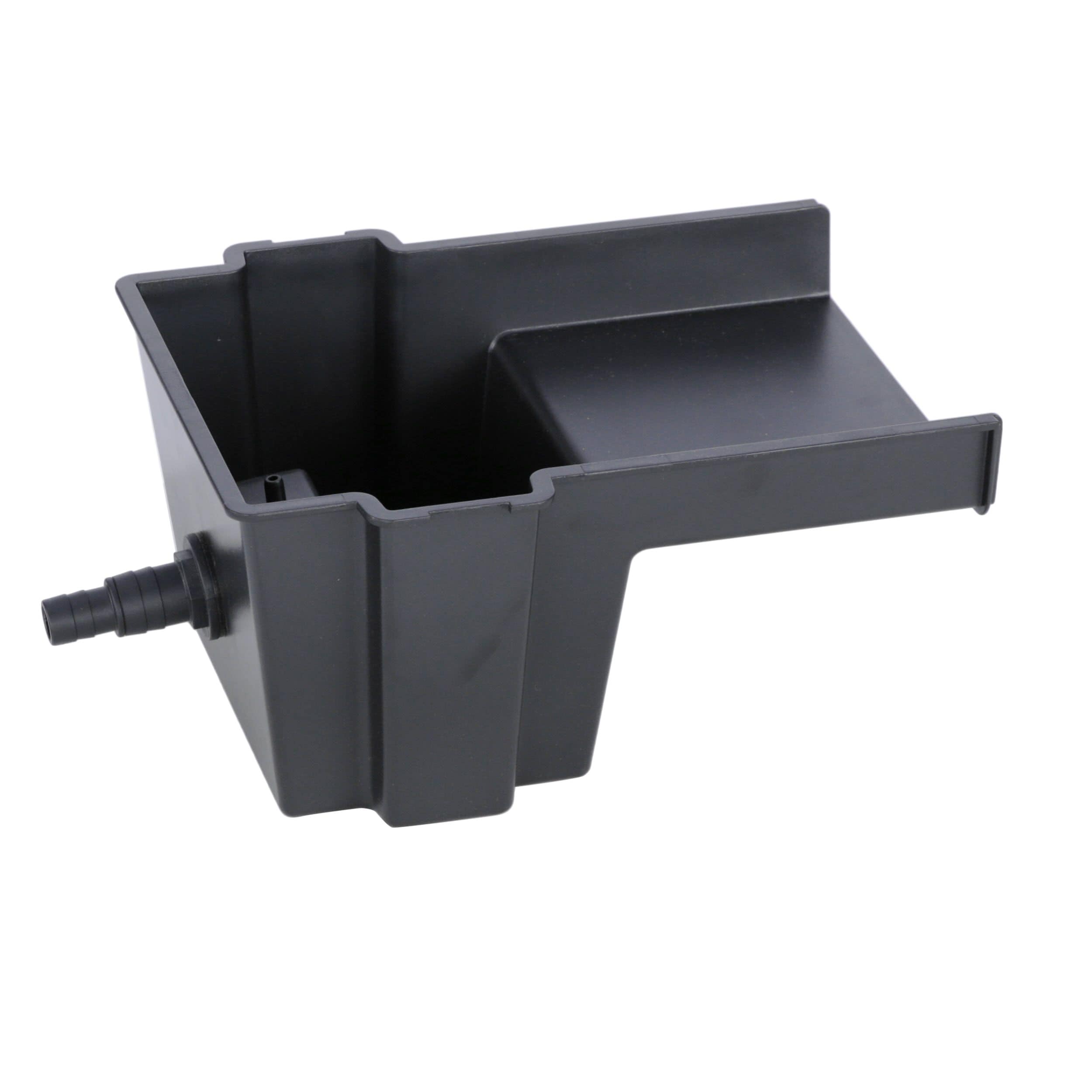 smartpond Black Pond Waterfall Box 8-in Spillway UV Resistant Durable Plastic 