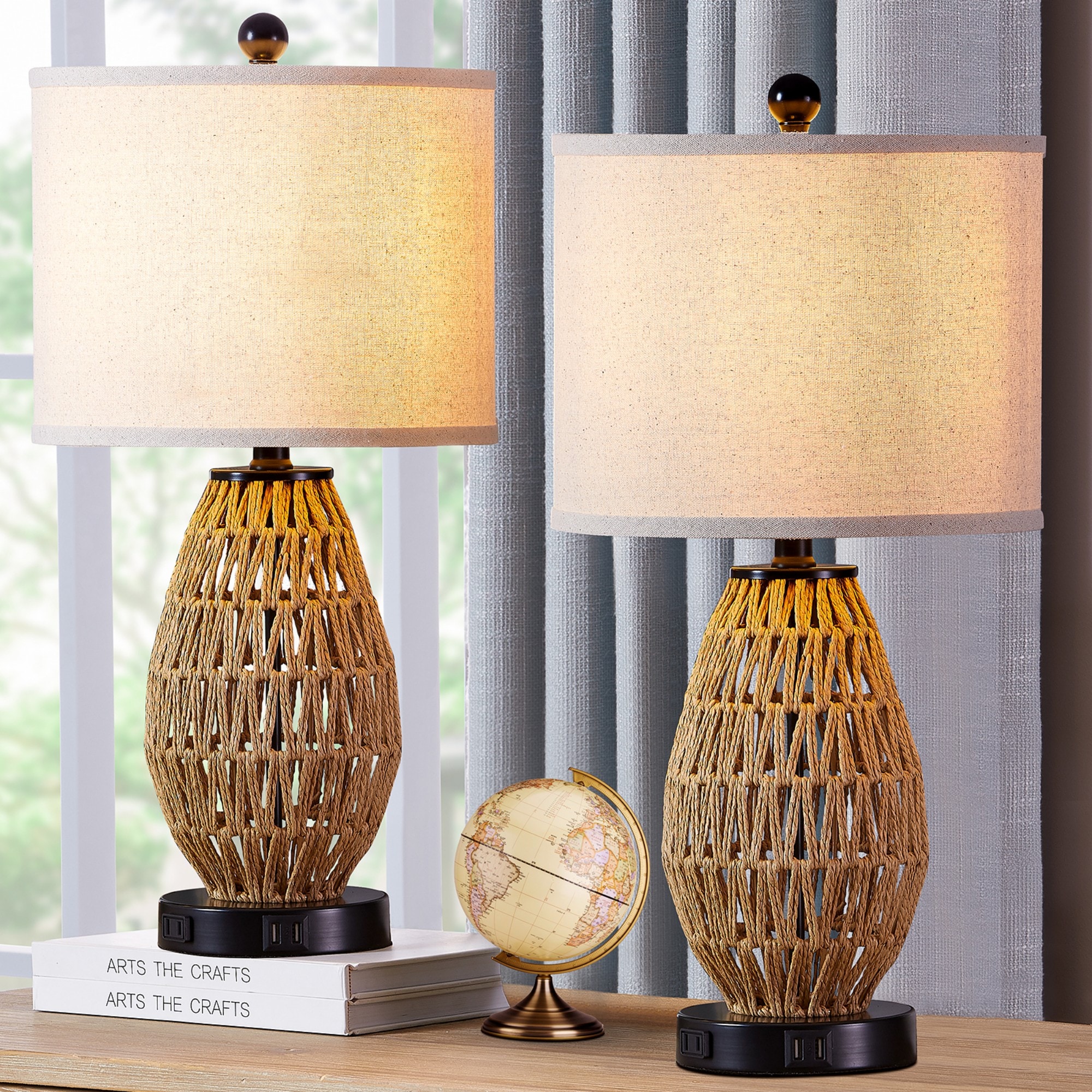 Lowes table 2024 lamp set