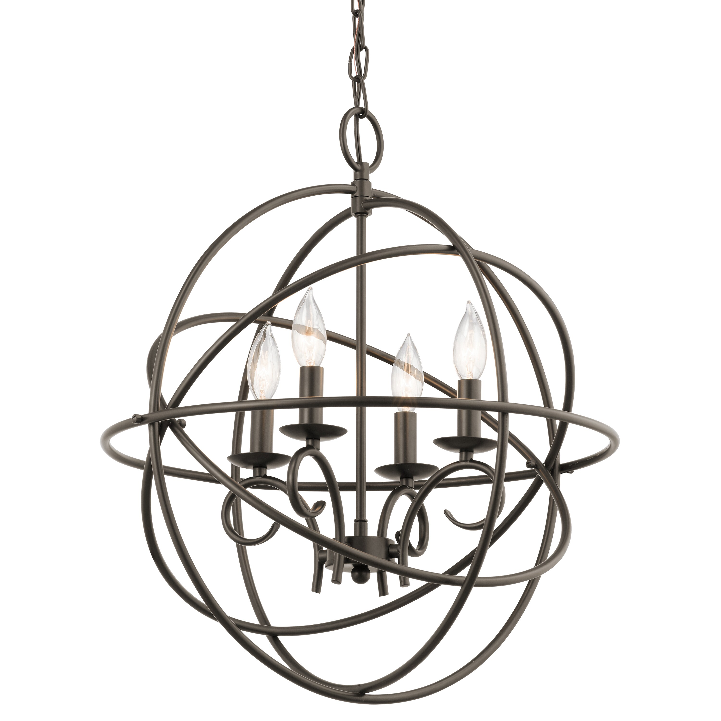 Kichler Vivian 4-Light Olde Bronze Traditional Dry Rated Chandelier at ...