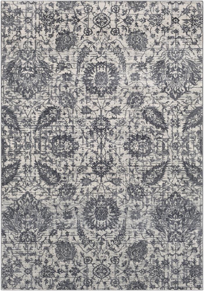 Surya ASK2331-710103 Aura 8 x 10 Grey Medallion Oriental Area Rug