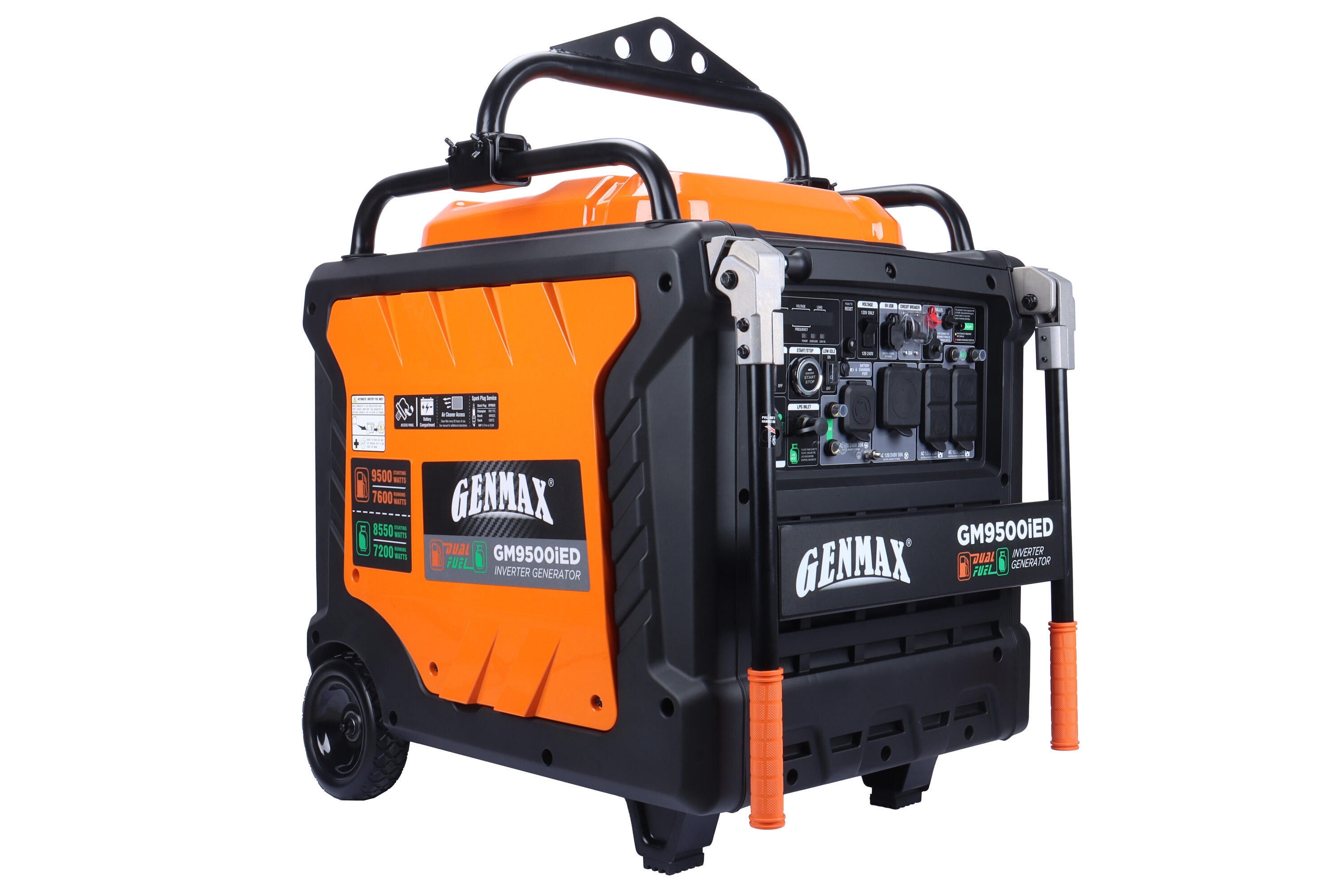 GENMAX 9500 -Watt Dual Fuel (Gasoline/Propane) Inverter Generator