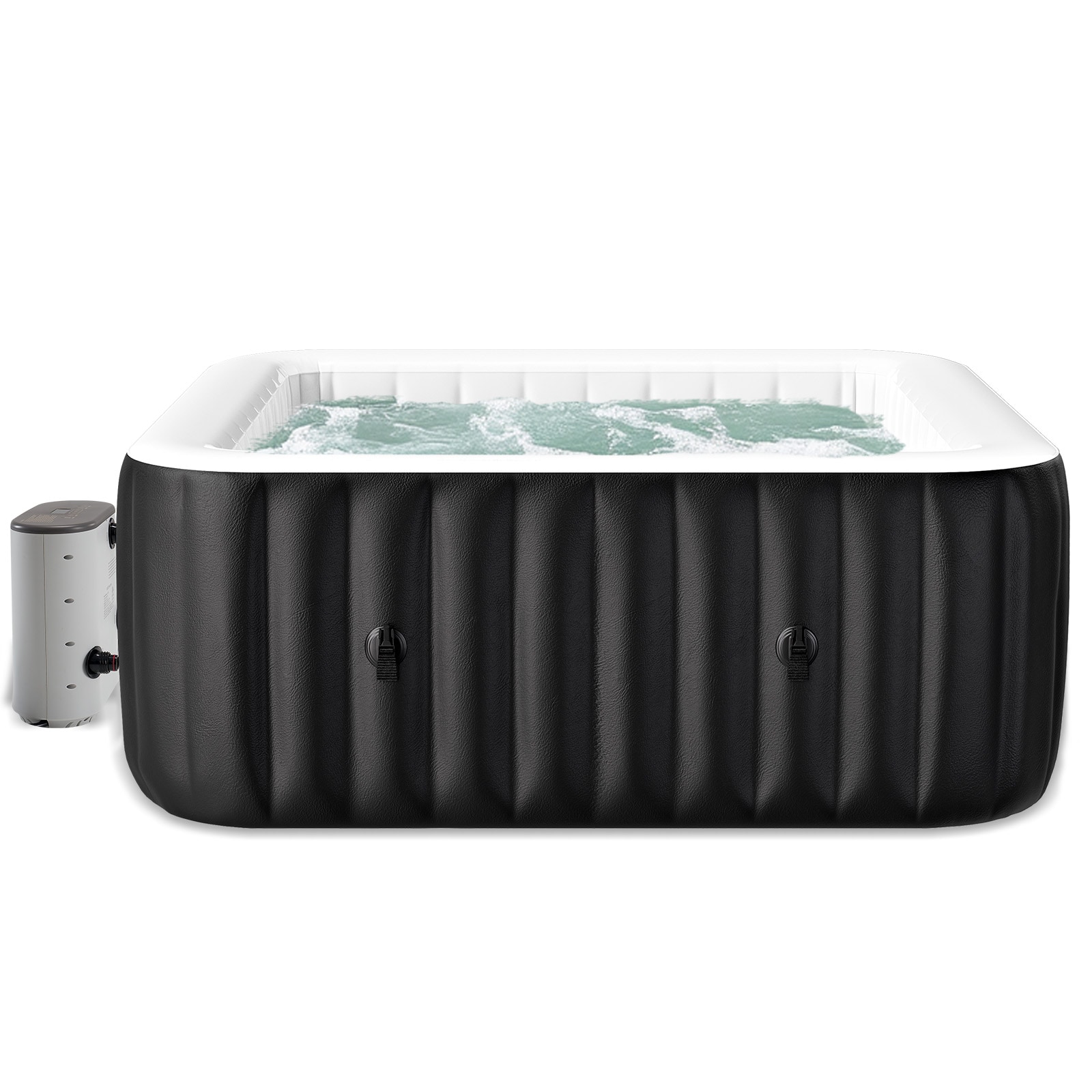 Esazn 1 Jet 6 -Person Inflatable Square Hot Tub (Cover Included) #CQYG-F-6-LYU