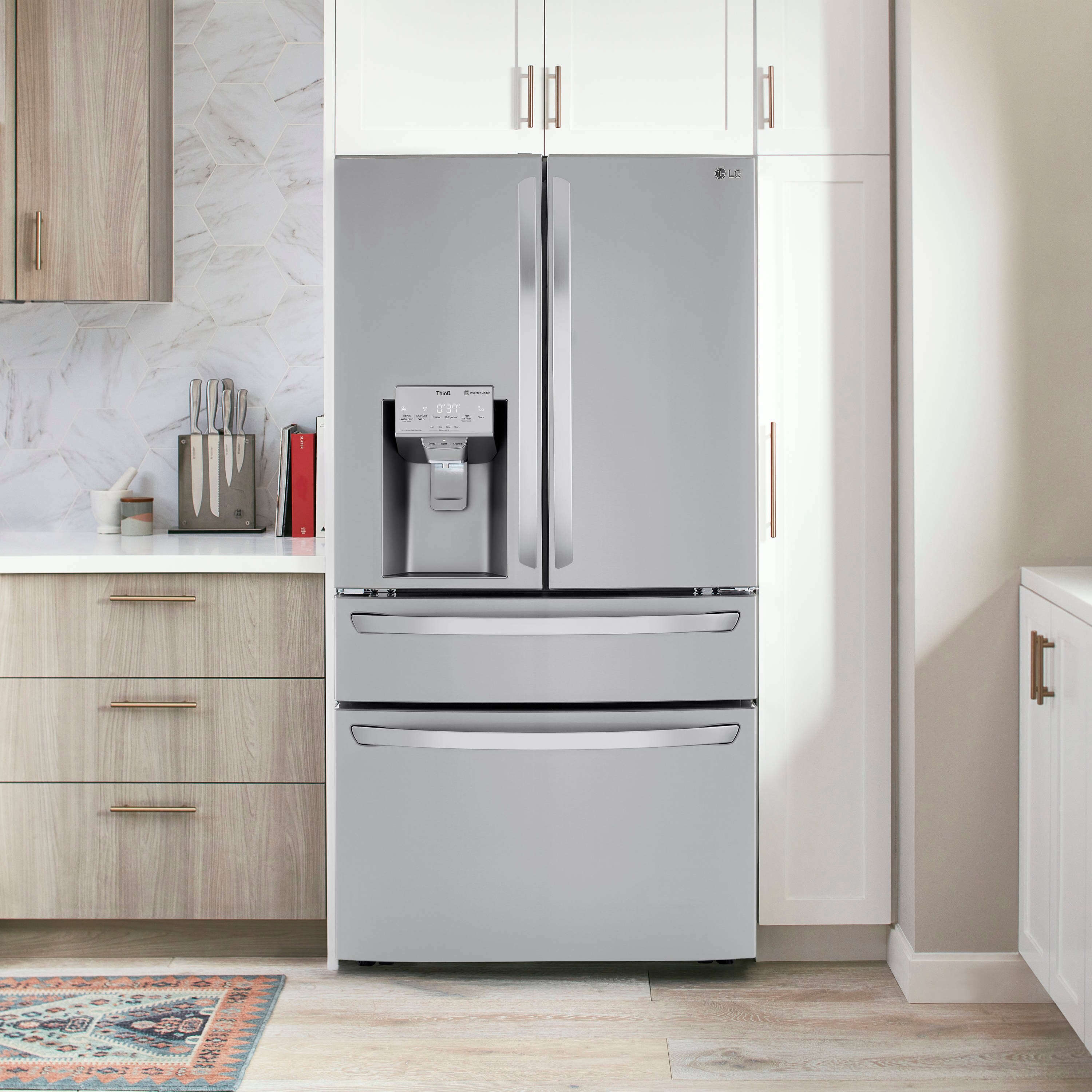 LG 29.5-cu ft 4-Door French Door Refrigerator with Dual Ice Maker ...