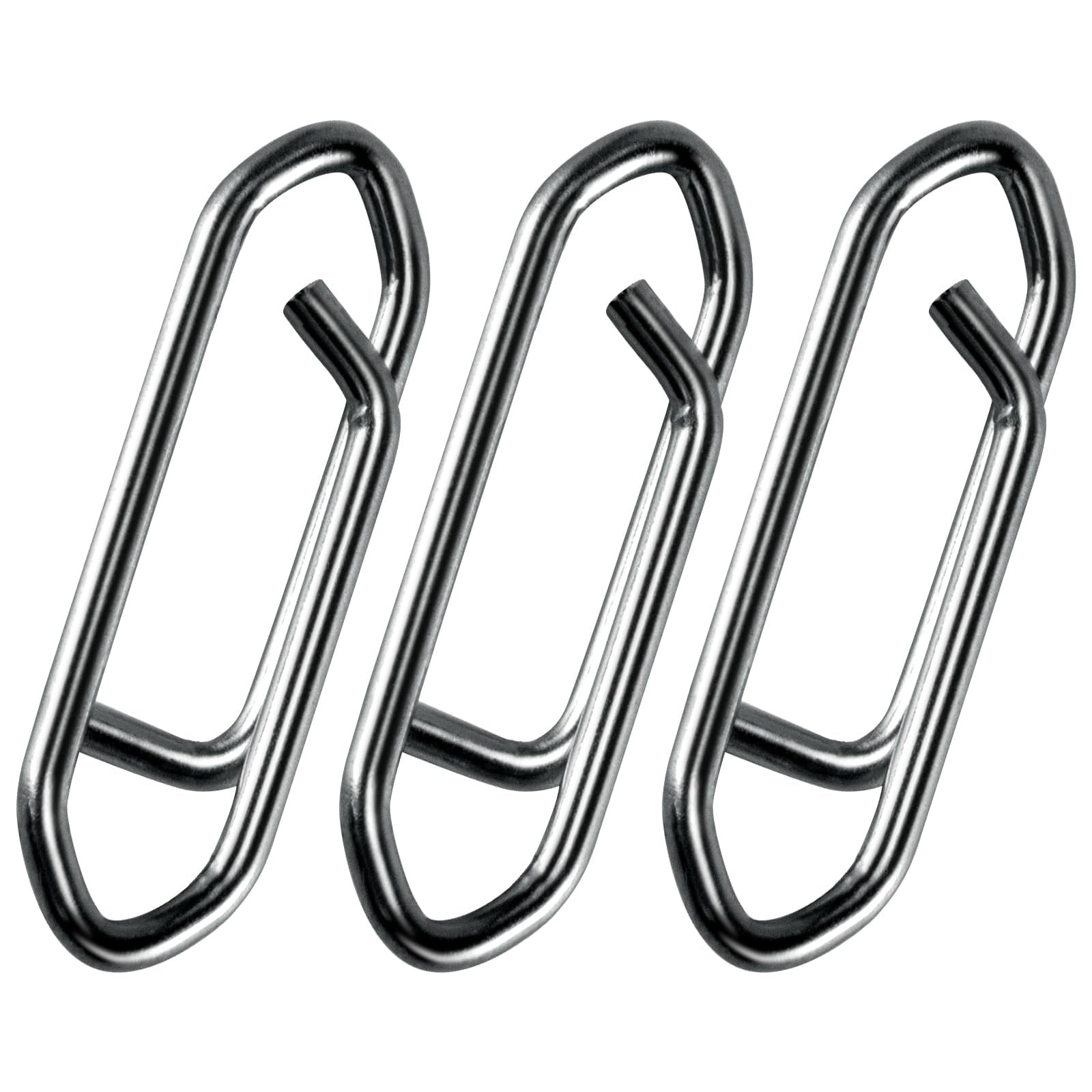 Justincity -  50 pack Fishing Power Speed Clips Stainless Steel Quick Change Clip for Lure Leader...