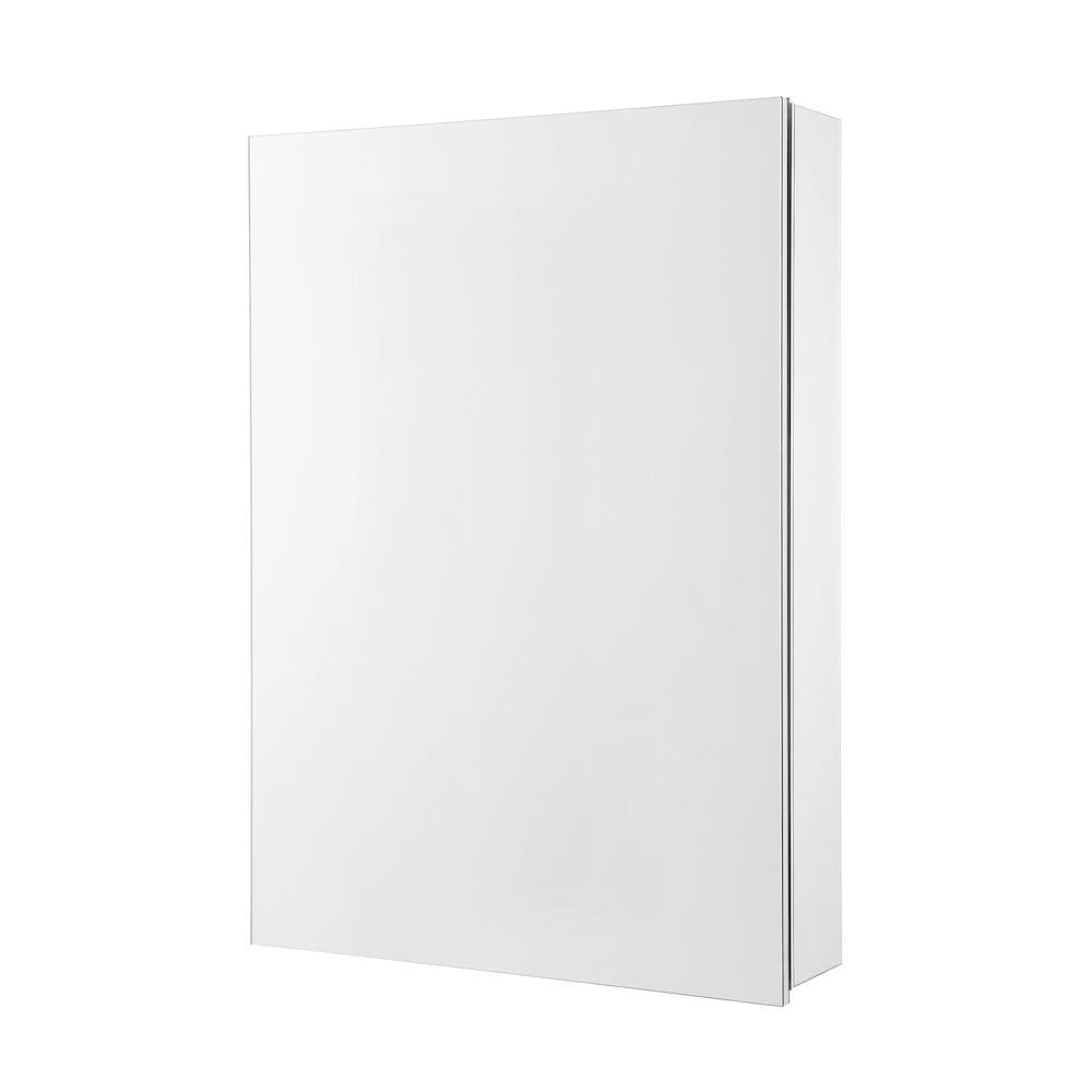 Swiss Madison Cache 20 in x 30 in Mirrored Aluminum Medicine Cabinet