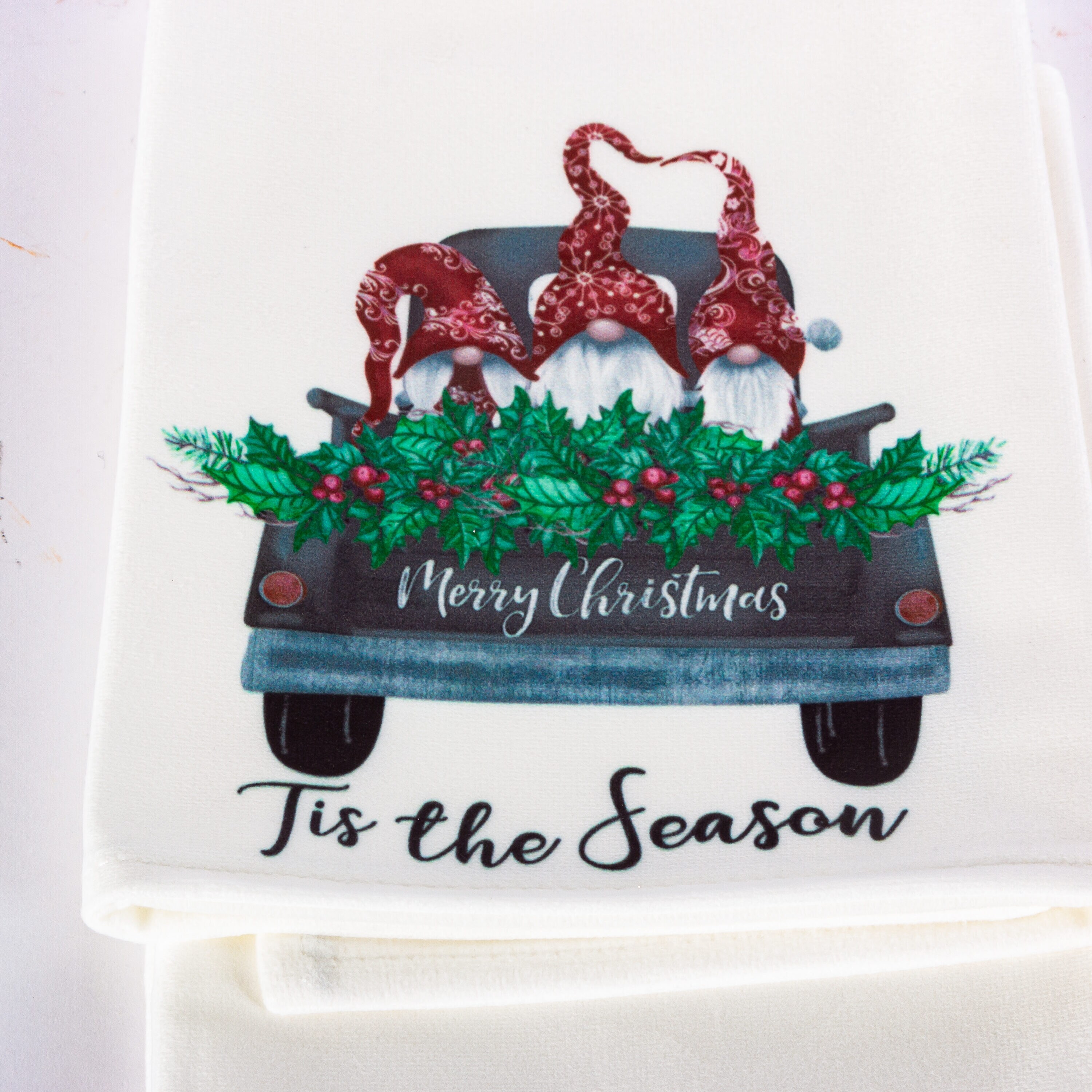 Christmas Cow Tea Dish Towel - Christmas Holstein Lights Tea Towel Kit –  Lazy Gator Tees