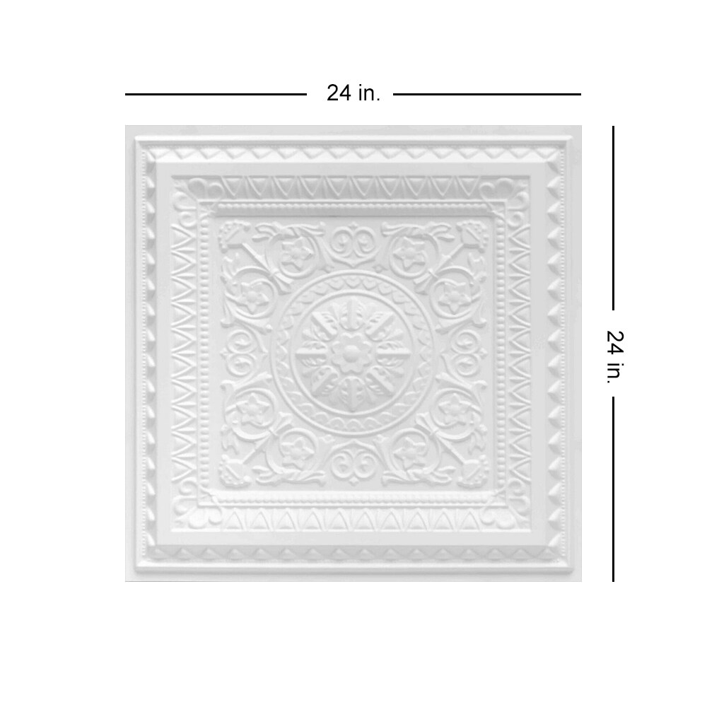 From Plain to Beautiful in Hours 223WM-24X24-10 Ceiling-Tile - View #3