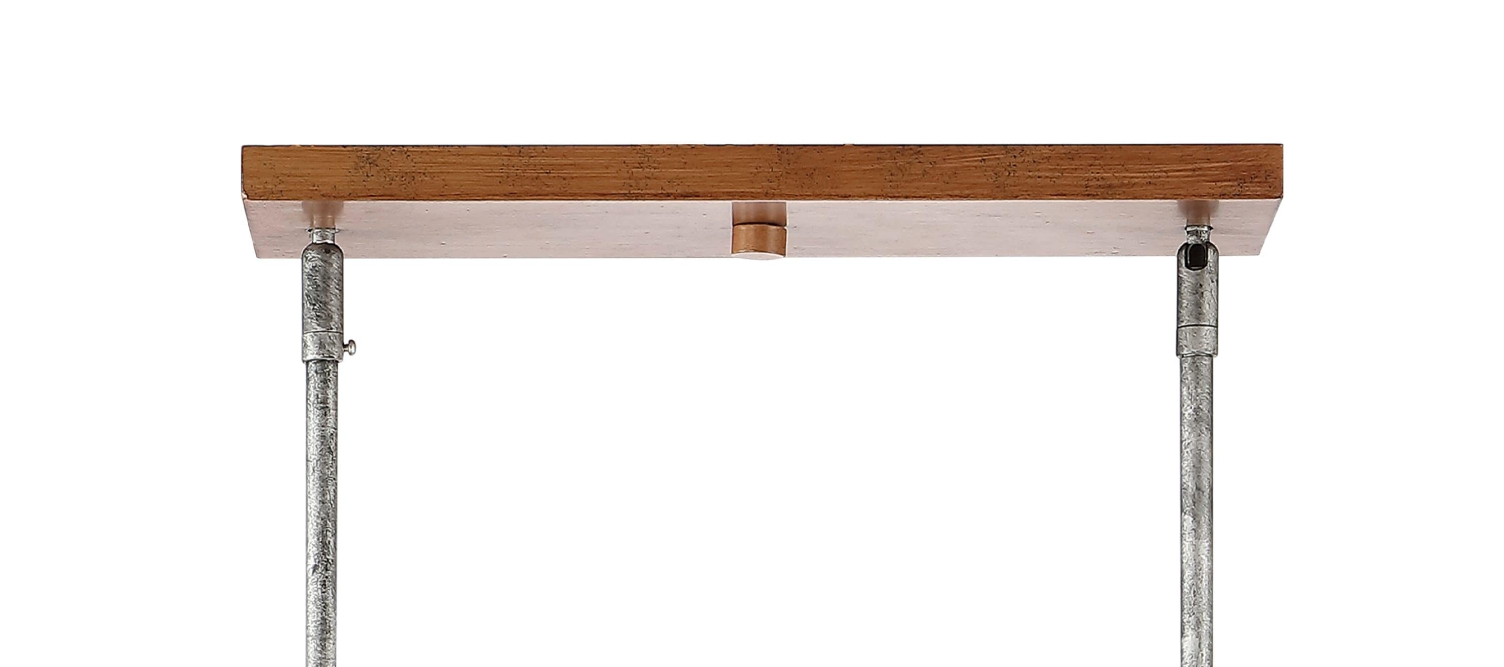 Gaines 34.5" Antique Brown Iron LED Farmhouse Pendant