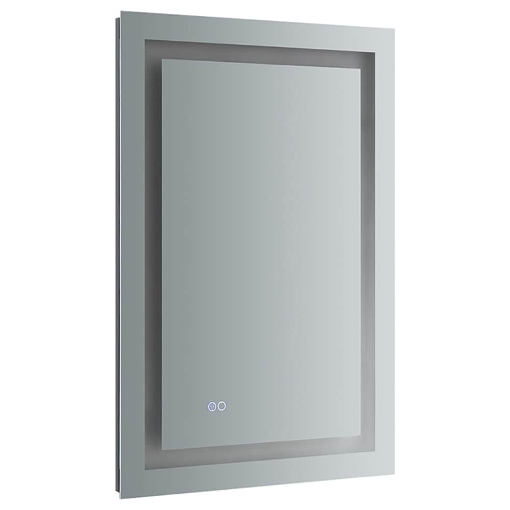 Frameless Rectangular LED Lighted Bathroom Vanity Mirror