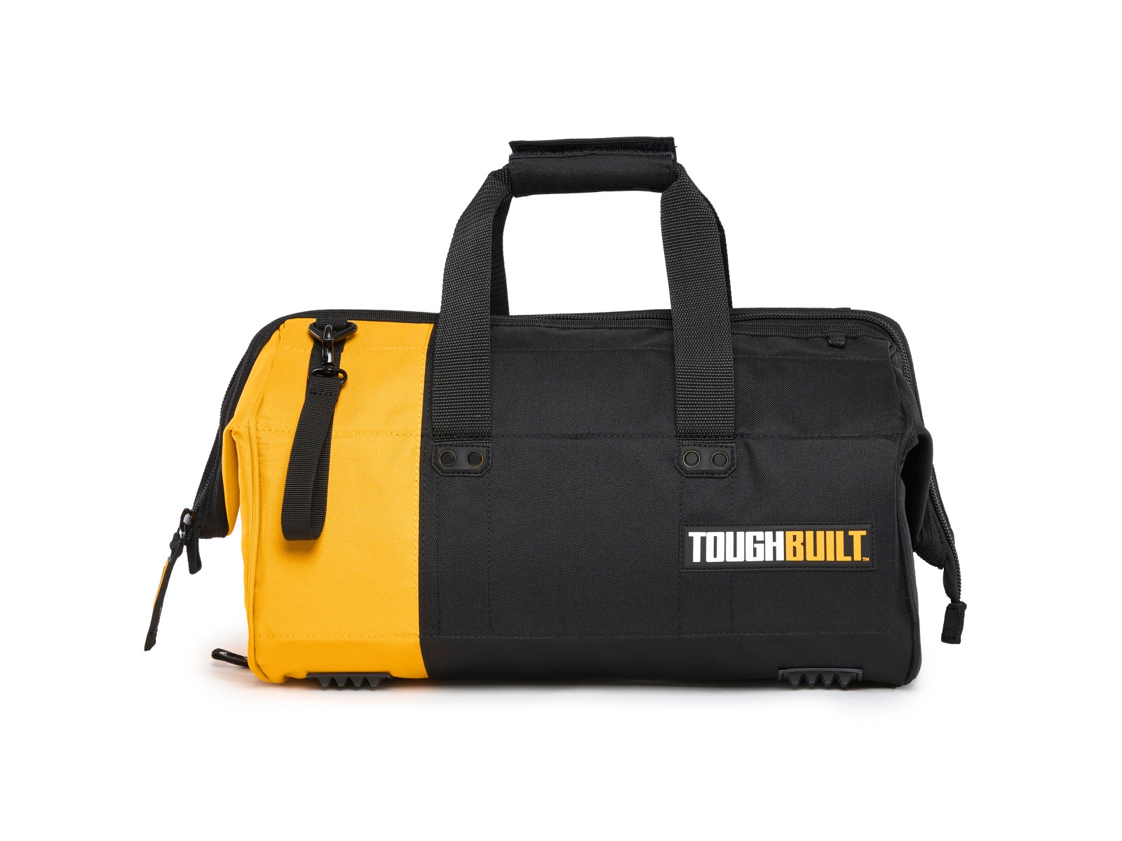 TOUGHBUILT Massive Mouth- Fanatic Black Polyester 26-in Zippered Tool Bag  in the Tool Bags department at Lowes.com