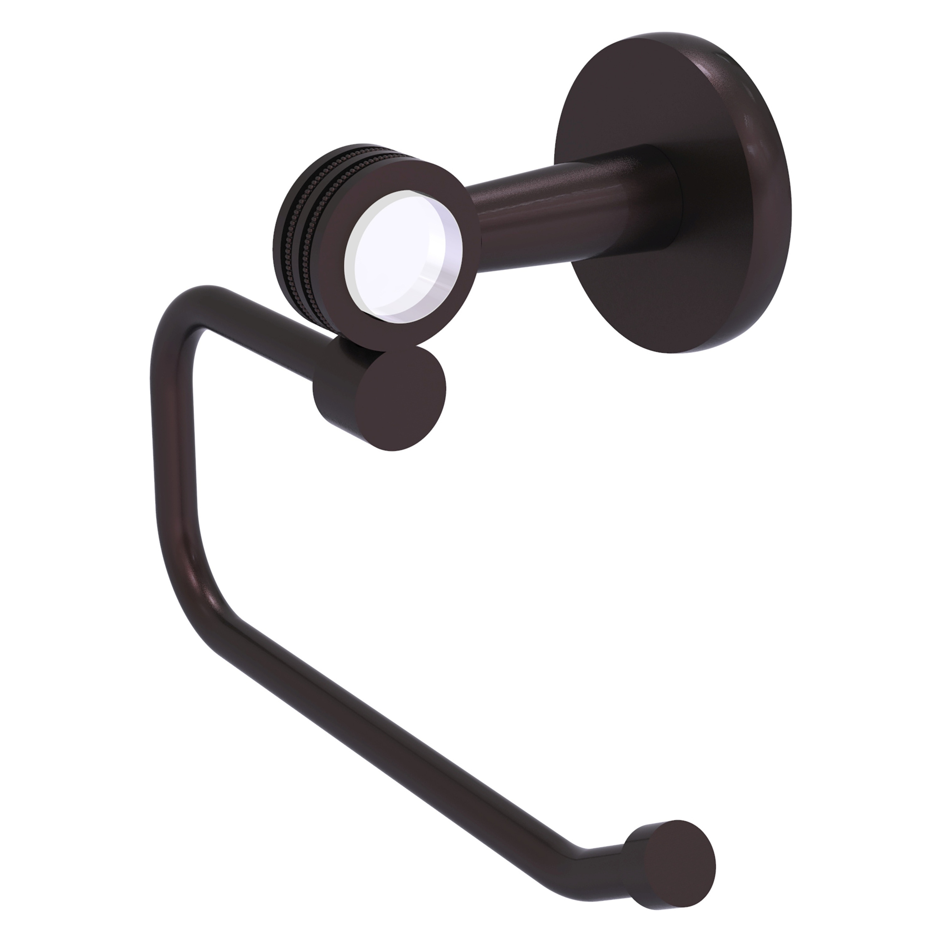 Allied Brass CV-24ED-ABZ Clearview Antique Bronze Wall mount Single post Toilet Paper Holder 1 -Rolls with Storage