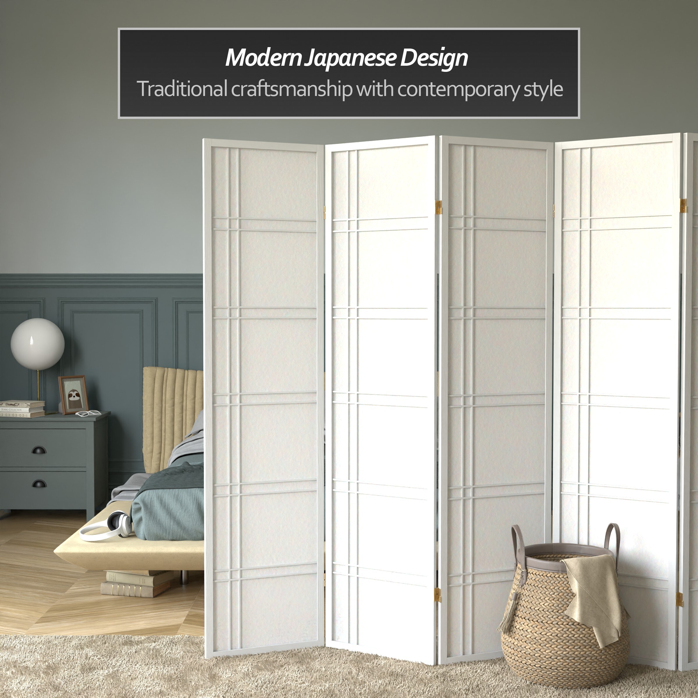 Red Lantern SSCDBLX-6P-WHT Indoor-Privacy-Screens - View #6