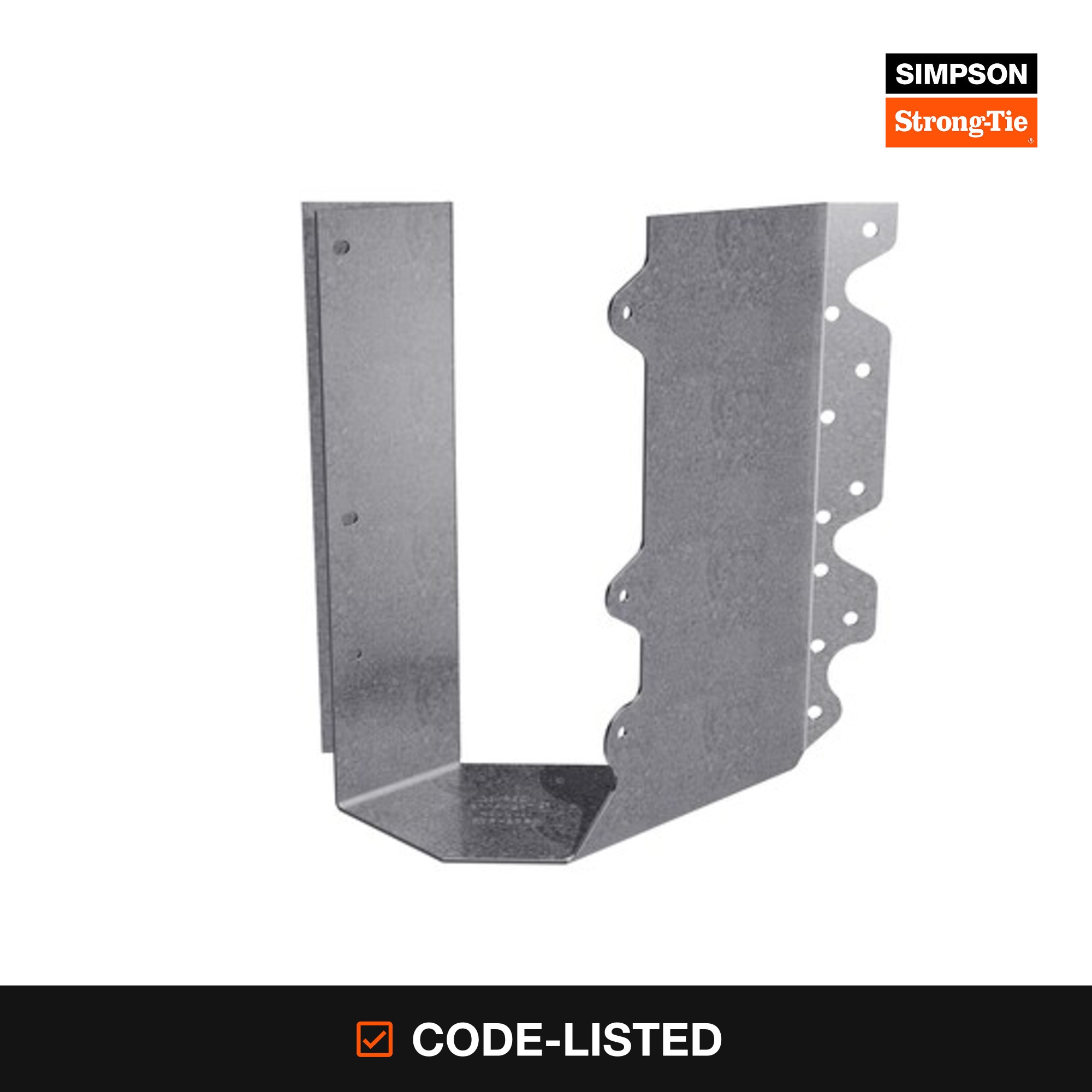Simpson Strong-Tie 4-in x 10-in Single 14 -Gauge G90 galvanized Angled joist hanger