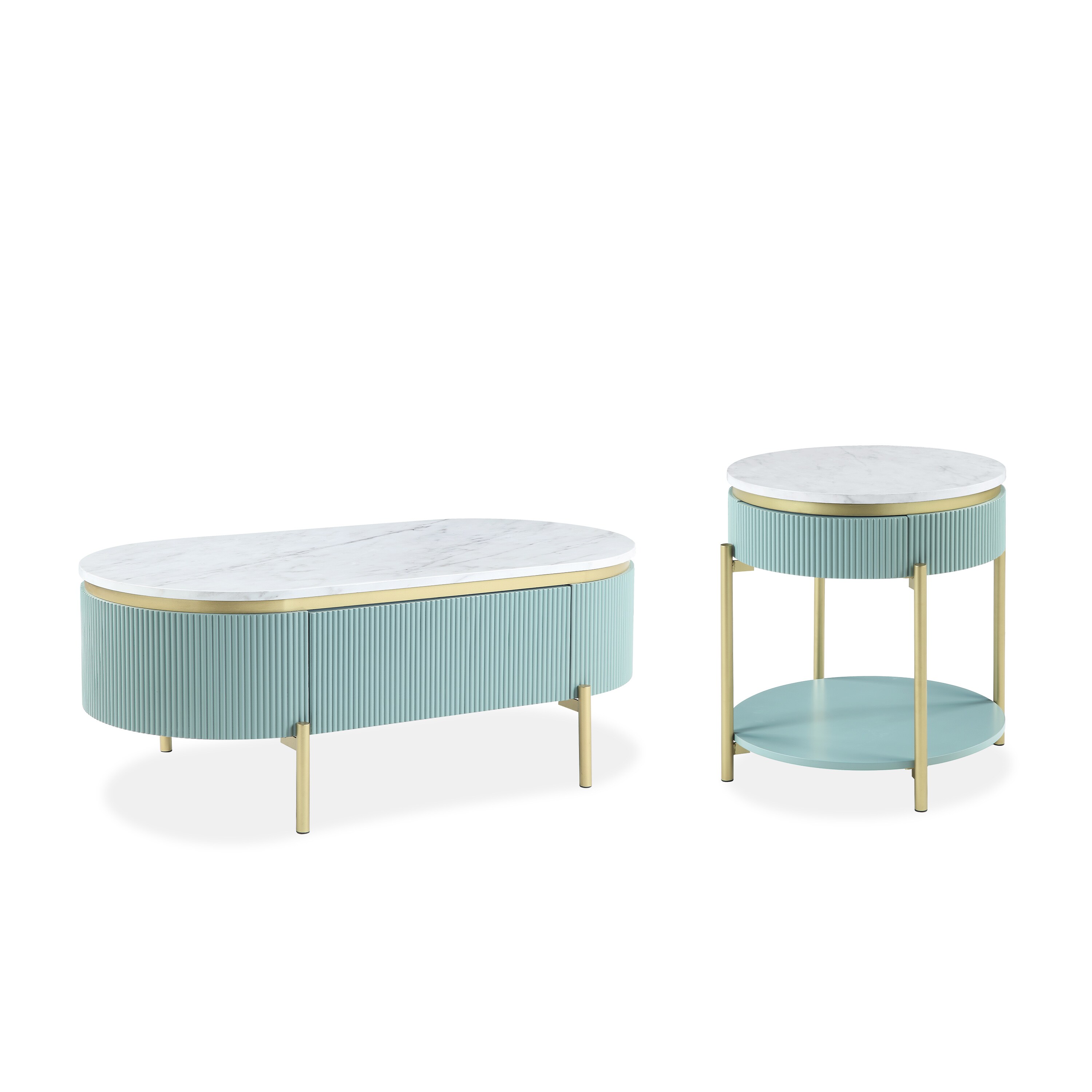 Furniture of America IDF-4412GR-2PC Accent-Table-Sets - View #2