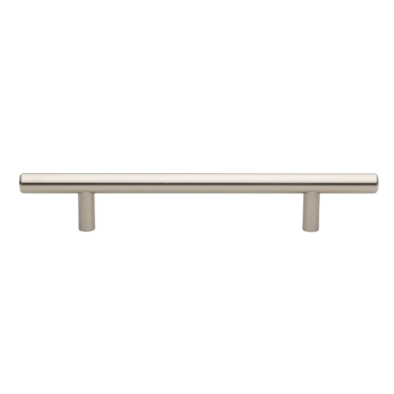 GlideRite Hardware 7007-128-SS-5 5-1/16 in. Center to Center Solid Stainless Steel Cabinet Bar Pull - 7007-128-SS