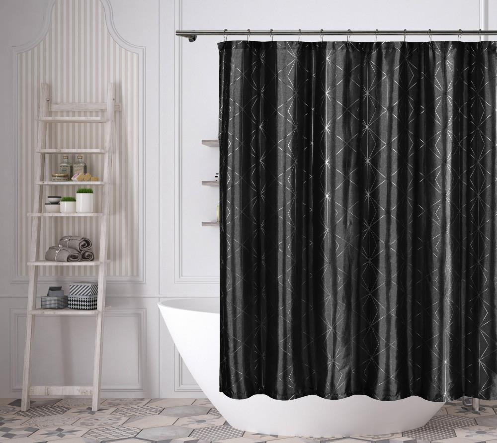 NWT Duck River Textiles Leona Shower Curtain Set FS 70" x 72" Gray 